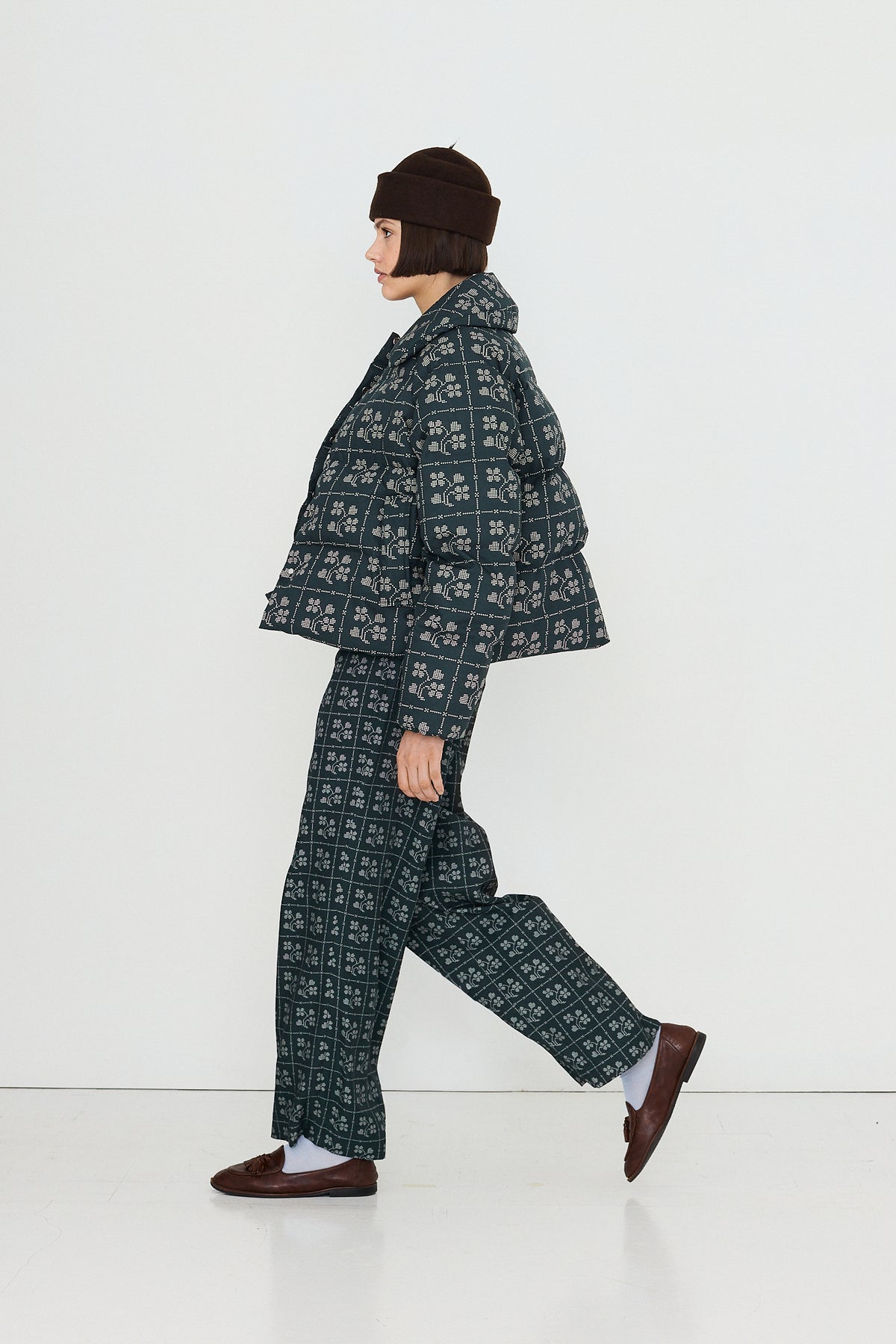 DOTS FLOWERS SHORT JACKET