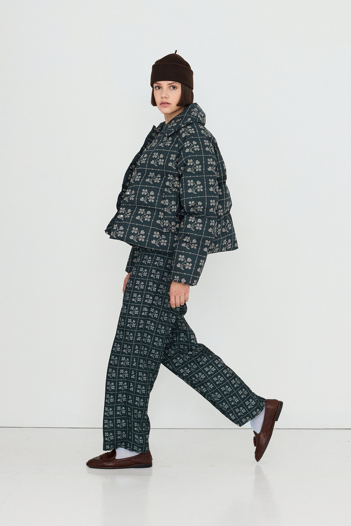 DOTS FLOWERS SHORT JACKET