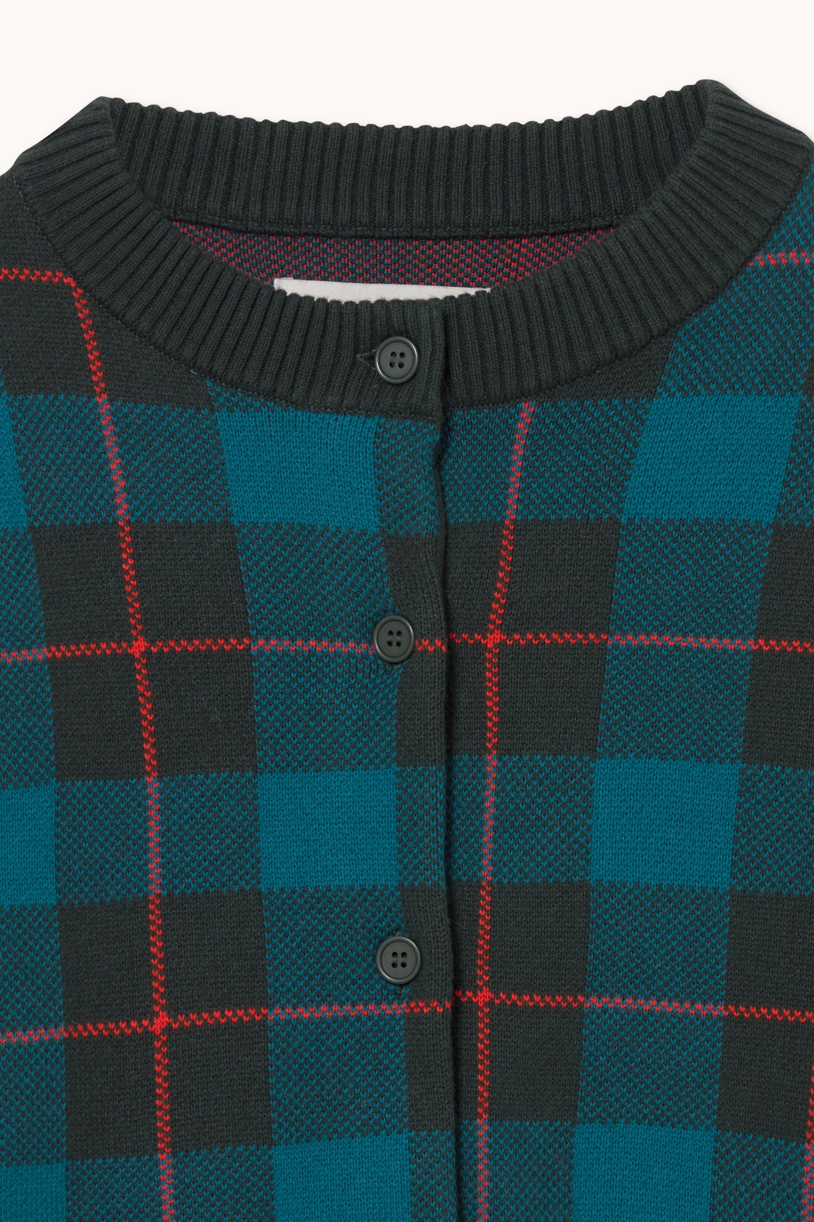 CHECKS JACQUARD CARDIGAN
