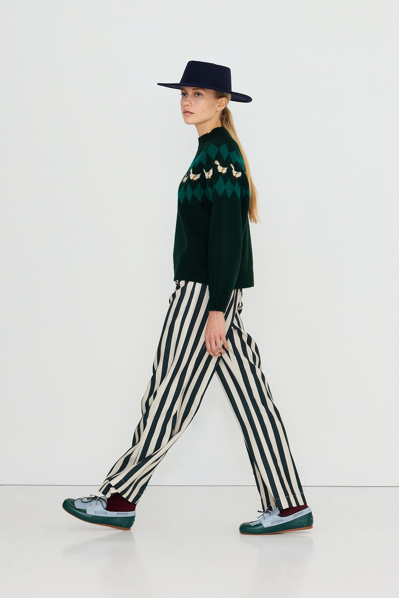 PANTALON À RAYURES