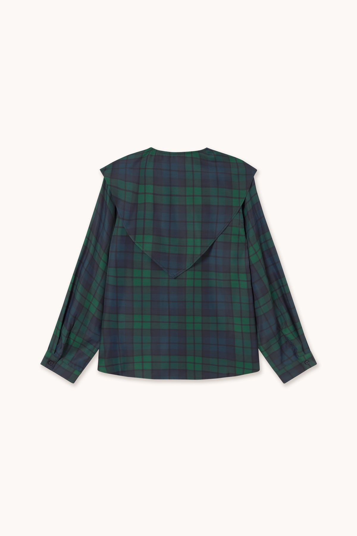 CON CUELLO PAÑUELO BLUSA CHECK