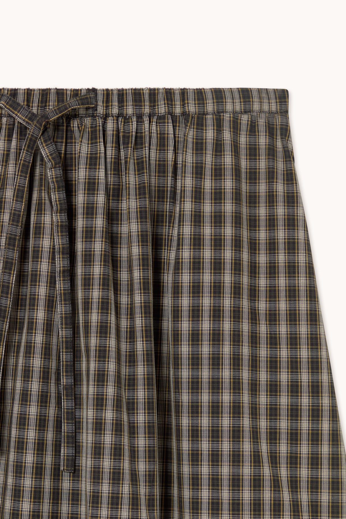CHECK ELASTICATED SKIRT