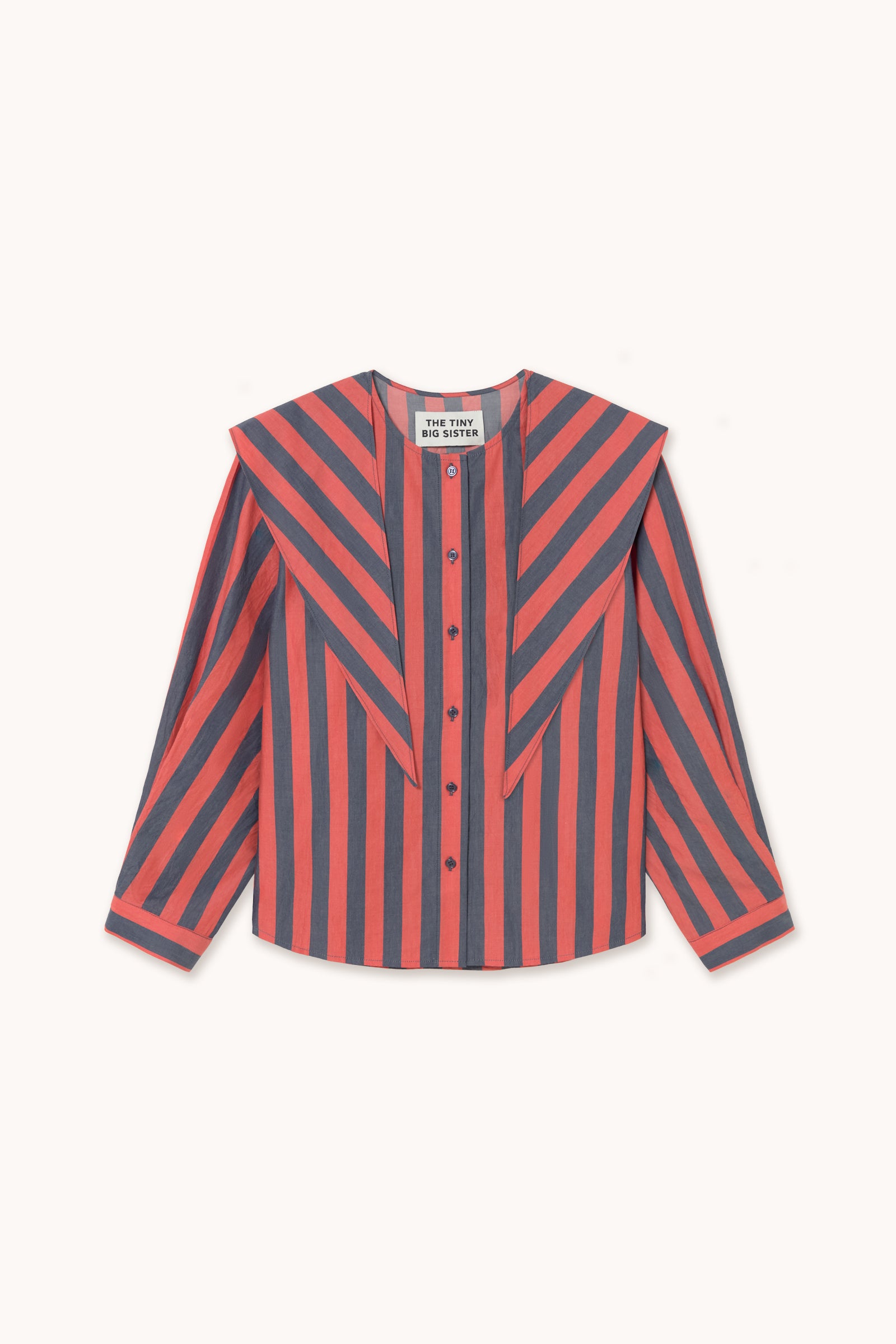 CON CUELLO PAÑUELO BLUSA DE RAYAS