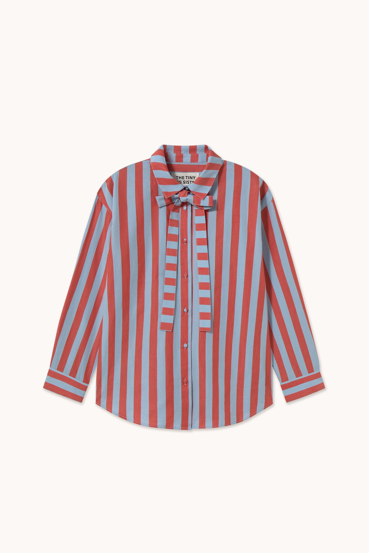STRIPES BOW NECK SHIRT