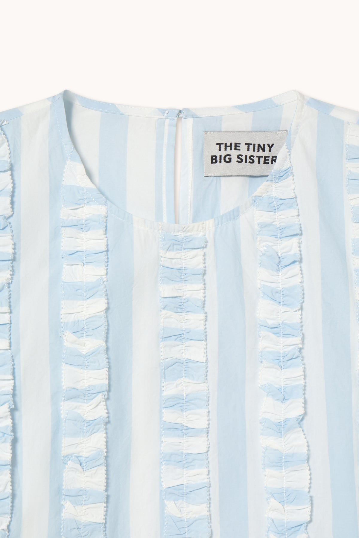 BLOUSE À VOLANTS À RAYURES