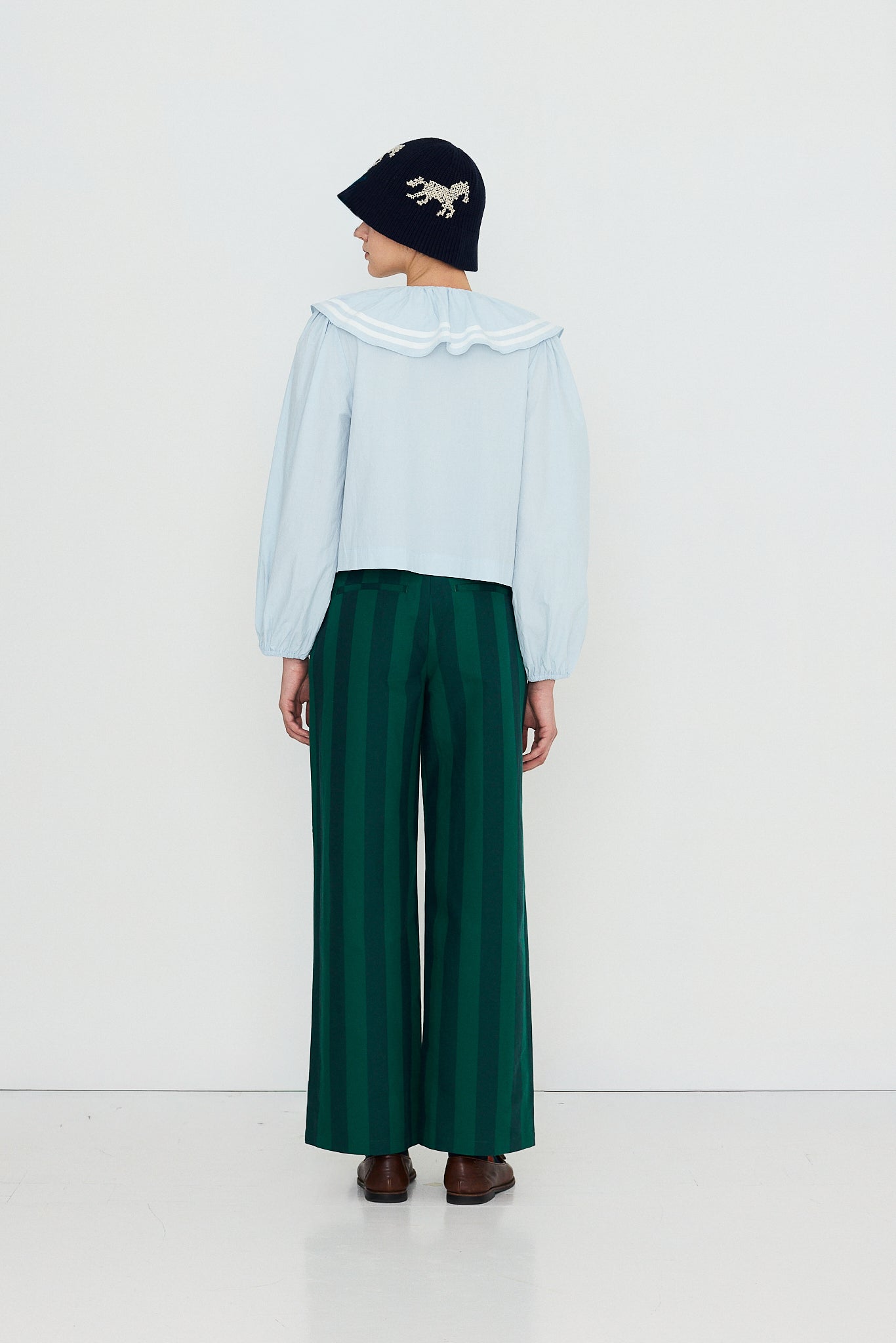 BLOUSE À MANCHES BOUFFANTES