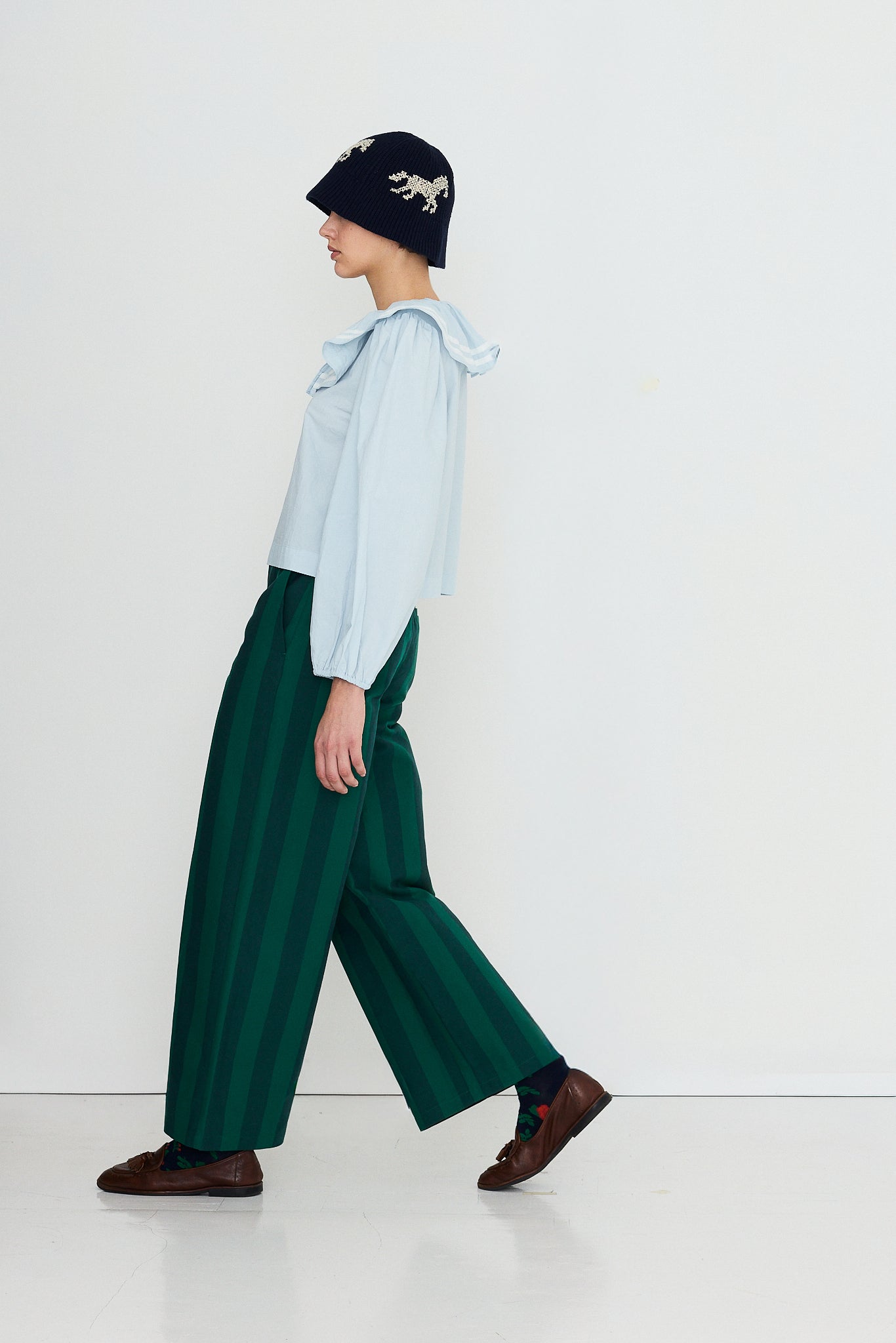 BLOUSE À MANCHES BOUFFANTES