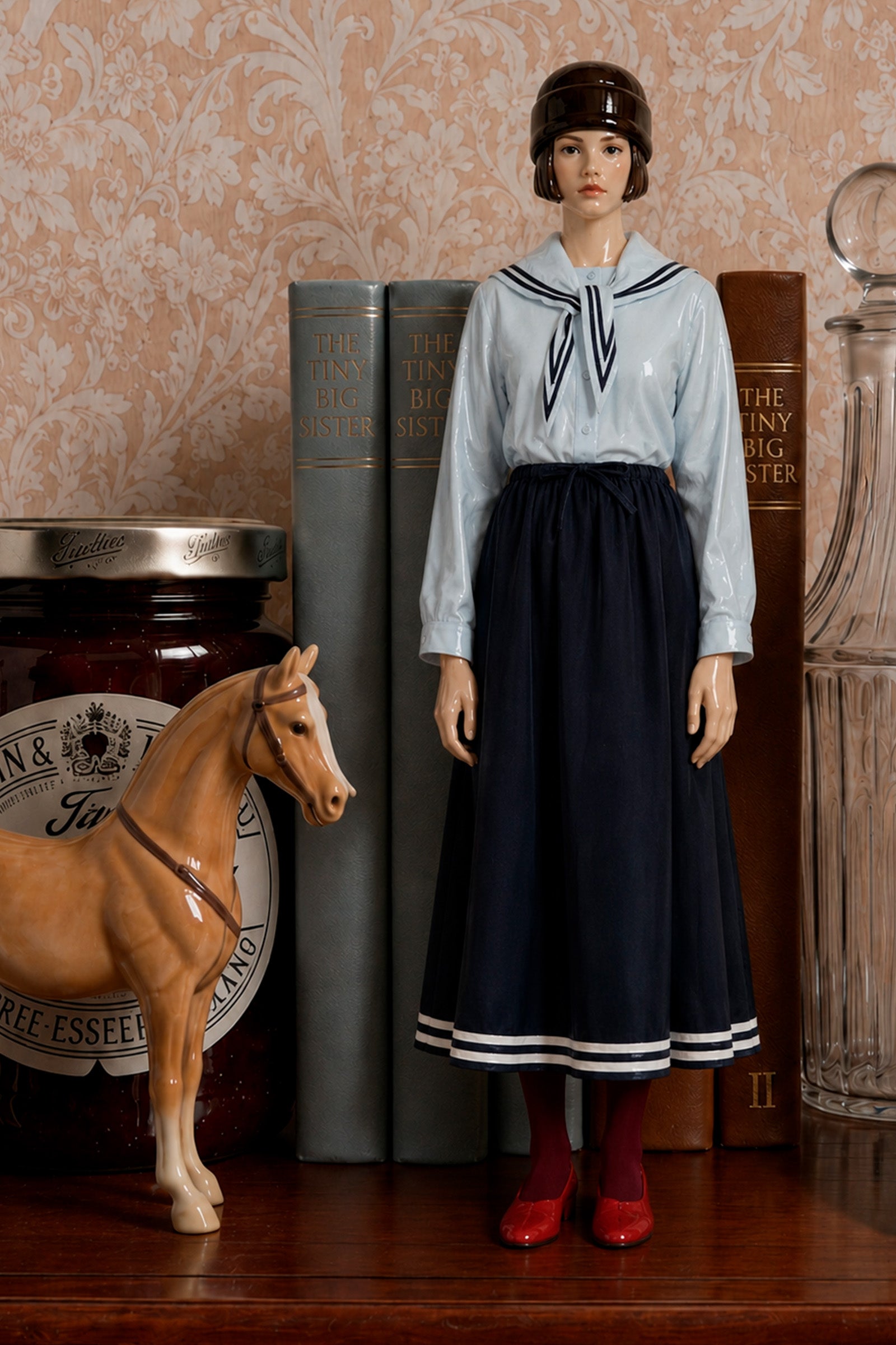 BLUSE MIT SCHLUPPENKRAGEN