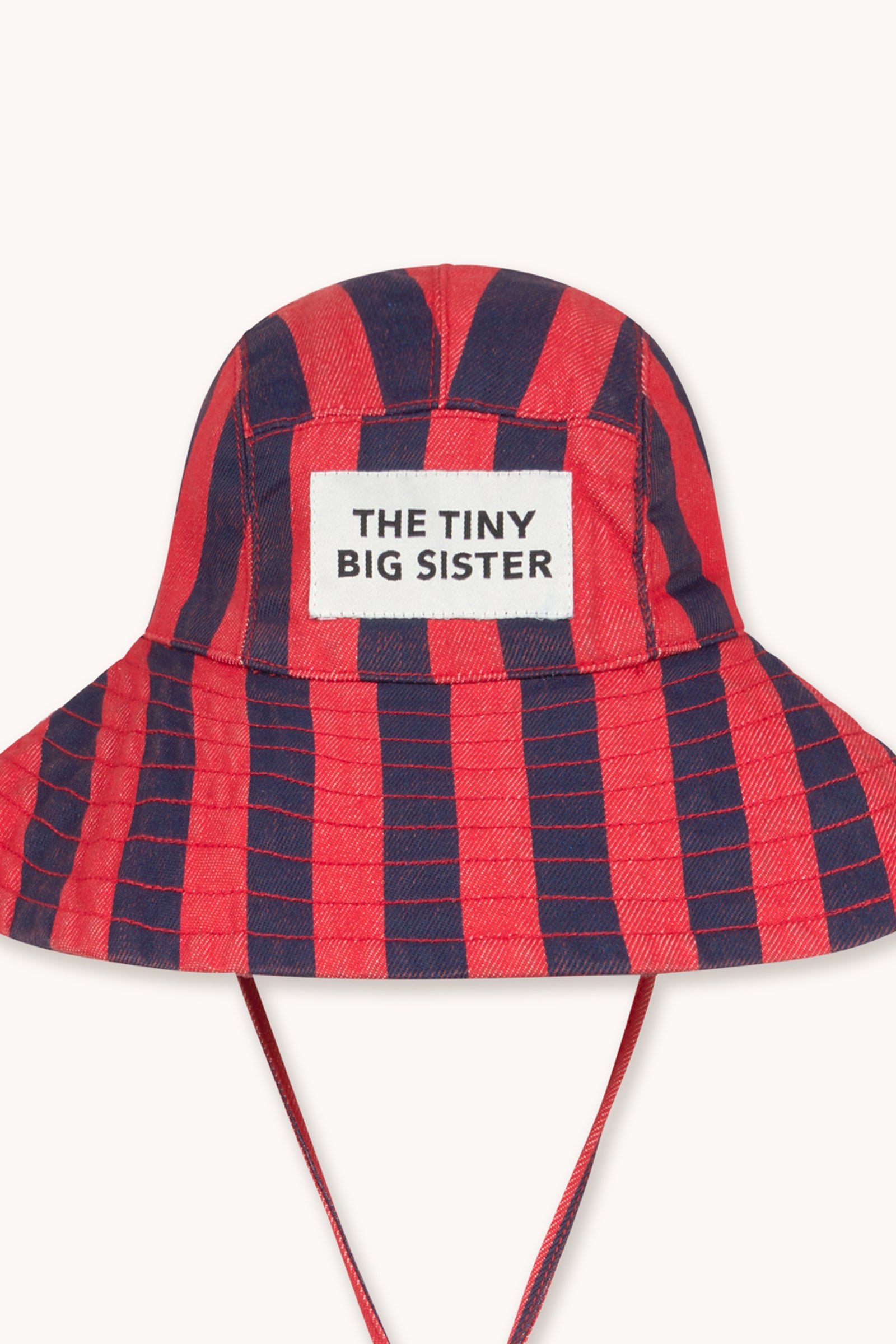 STRIPES DENIM BUCKET HAT