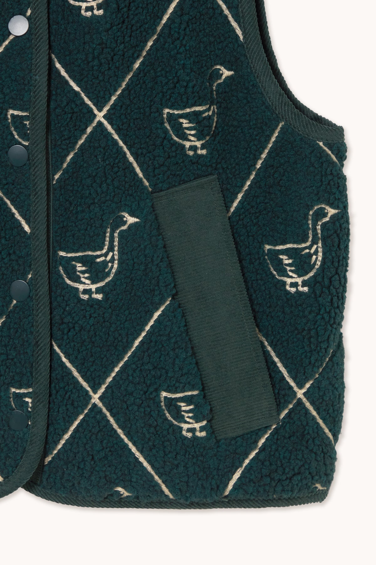 GILET EN SHERPA DIAMOND GEESE