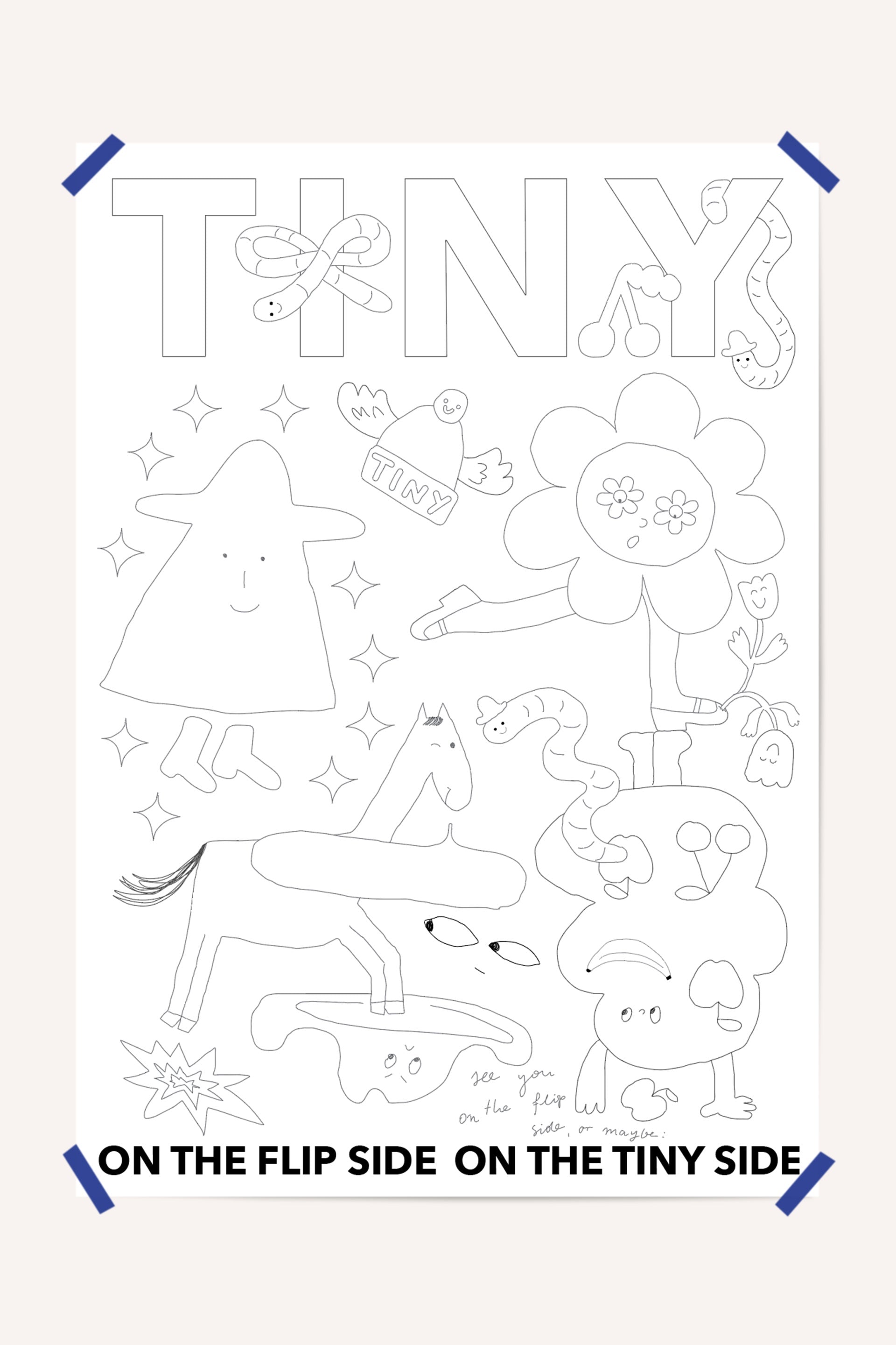 ON THE FLIP SIDE COLORING POSTER
