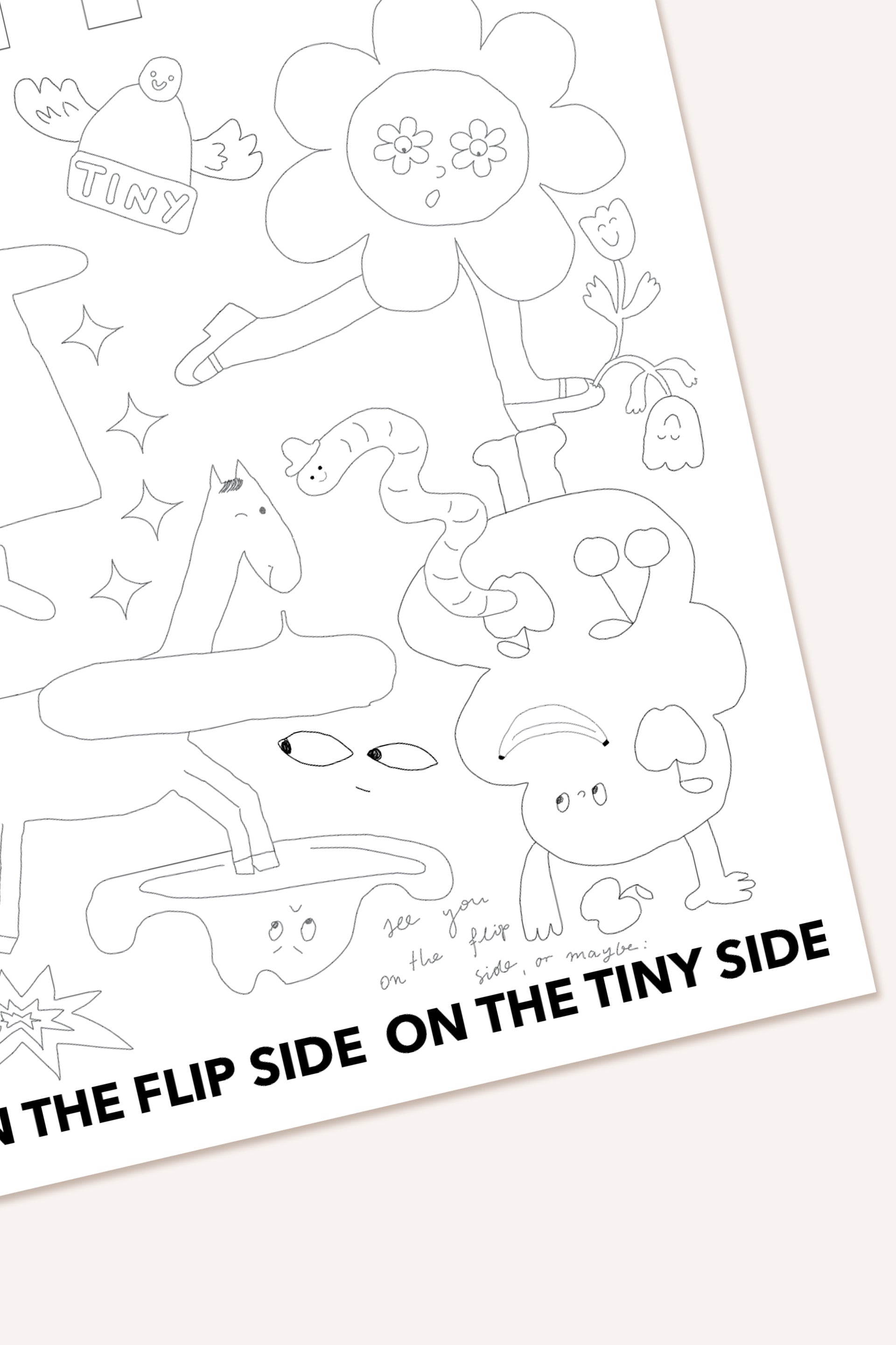 ON THE FLIP SIDE COLORING POSTER