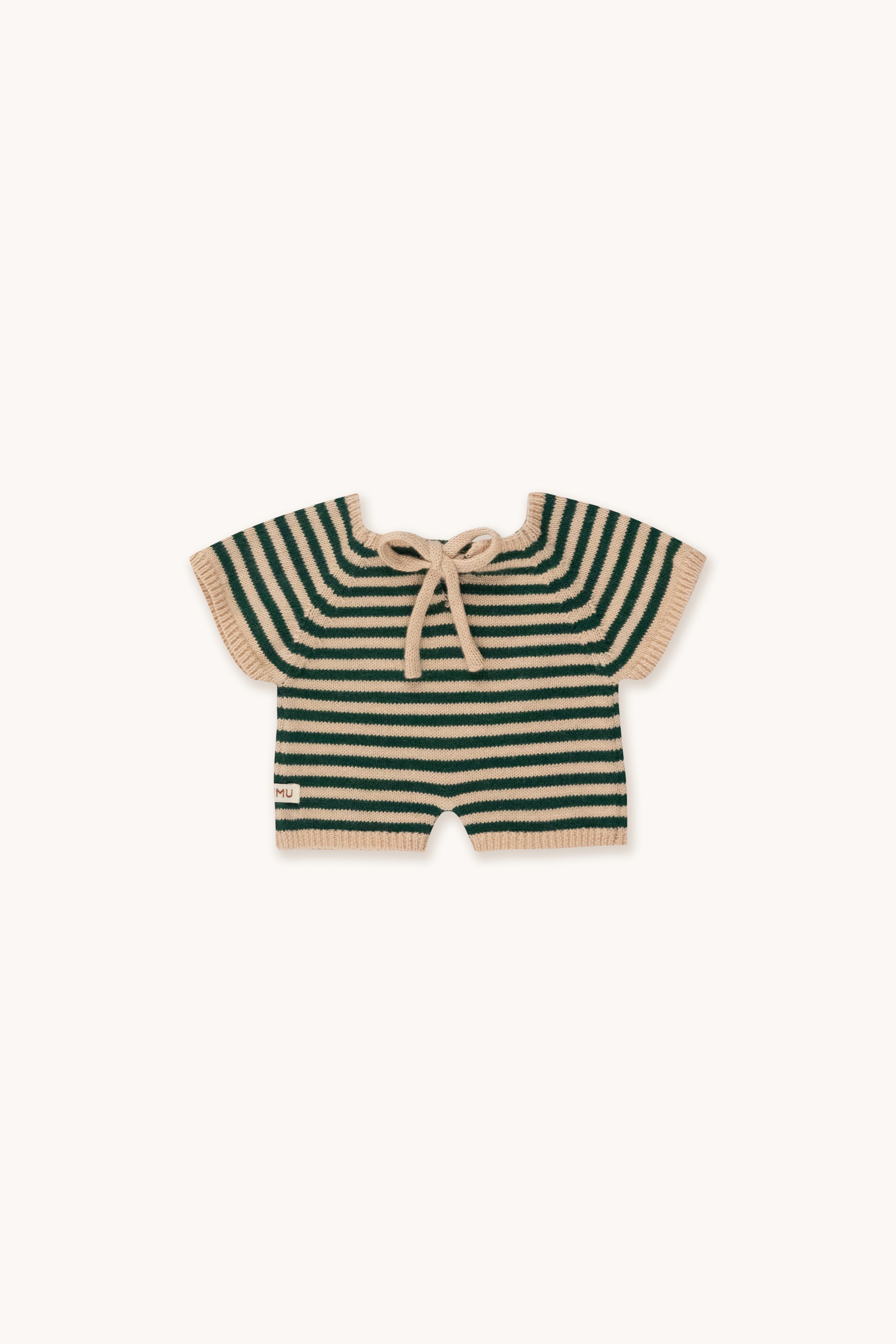 GOMMU BIG STRIPES SHORT ONE-PIECE