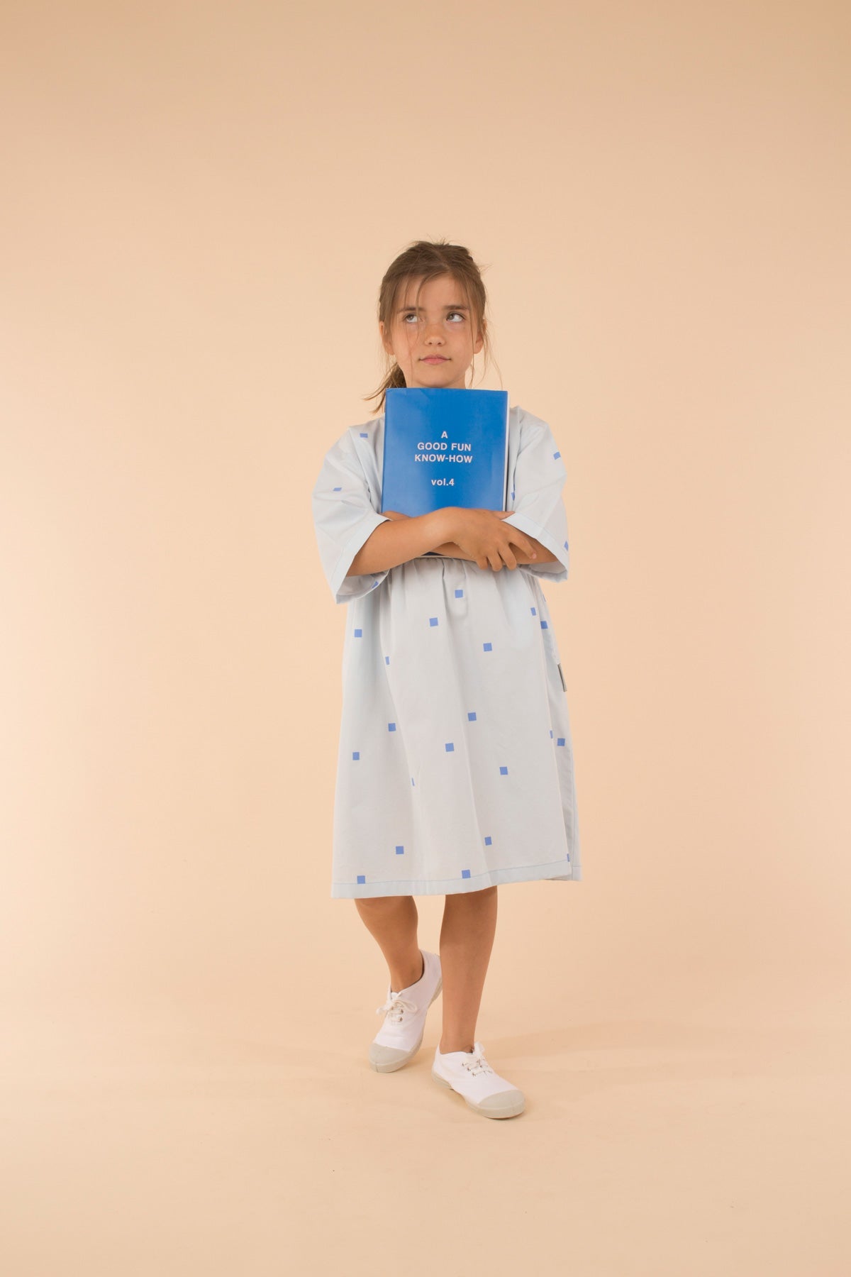 squares dots wv belled dress