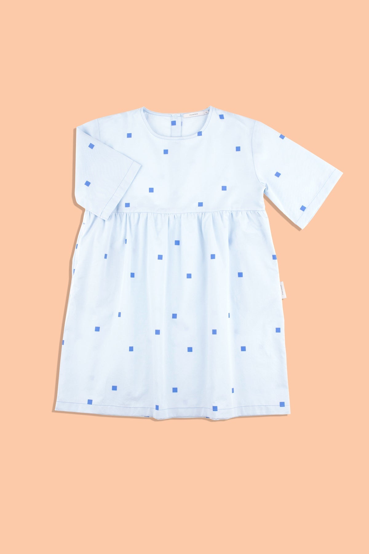 squares dots wv belled dress