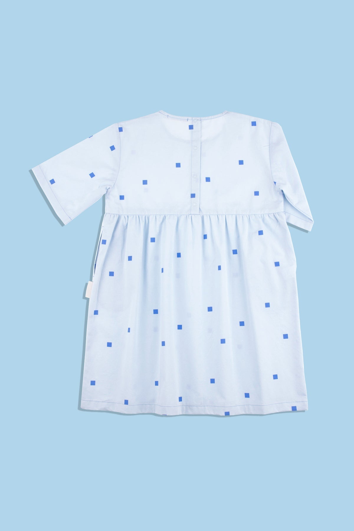 squares dots wv belled dress