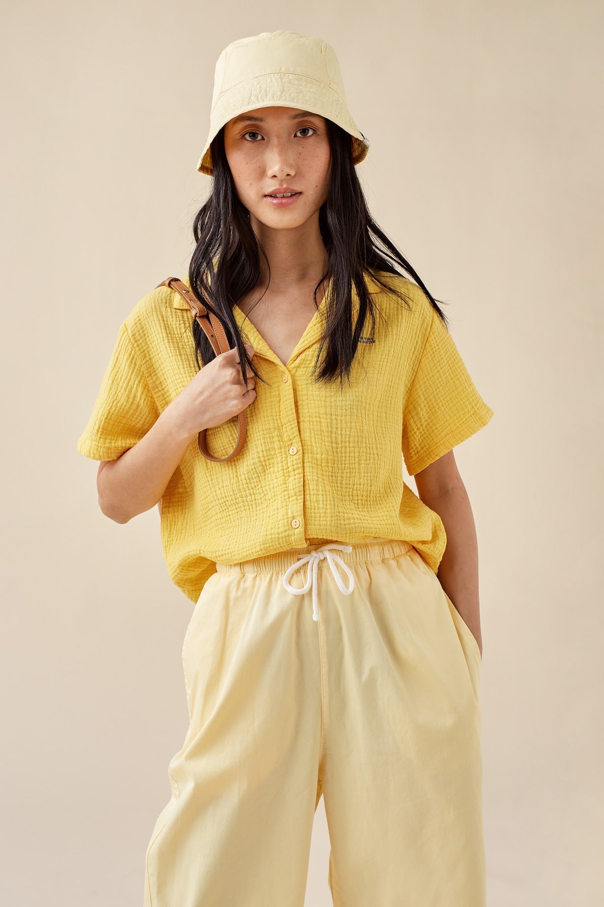 WOMAN TWILL TROUSERS