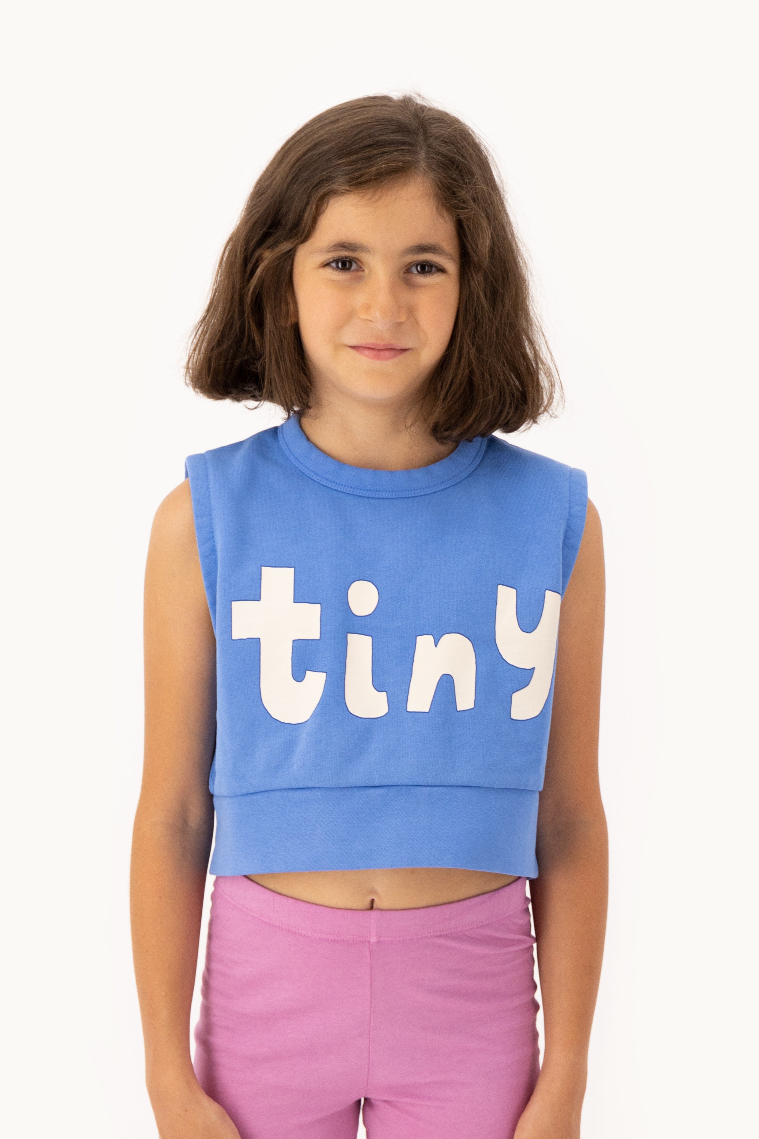 TINY SLEEVELESS SWEATSHIRT