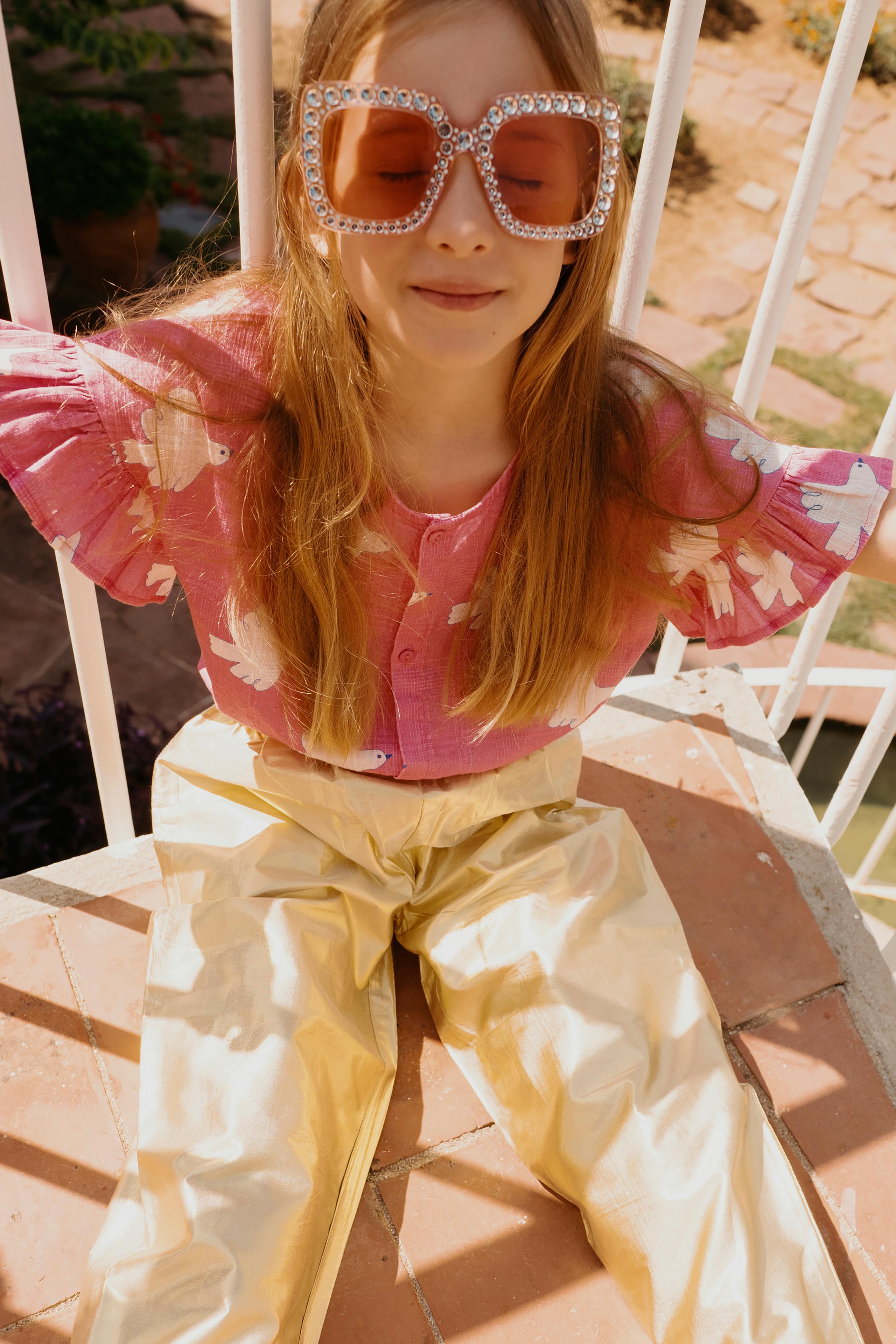 DOVES FRILL BLOUSE