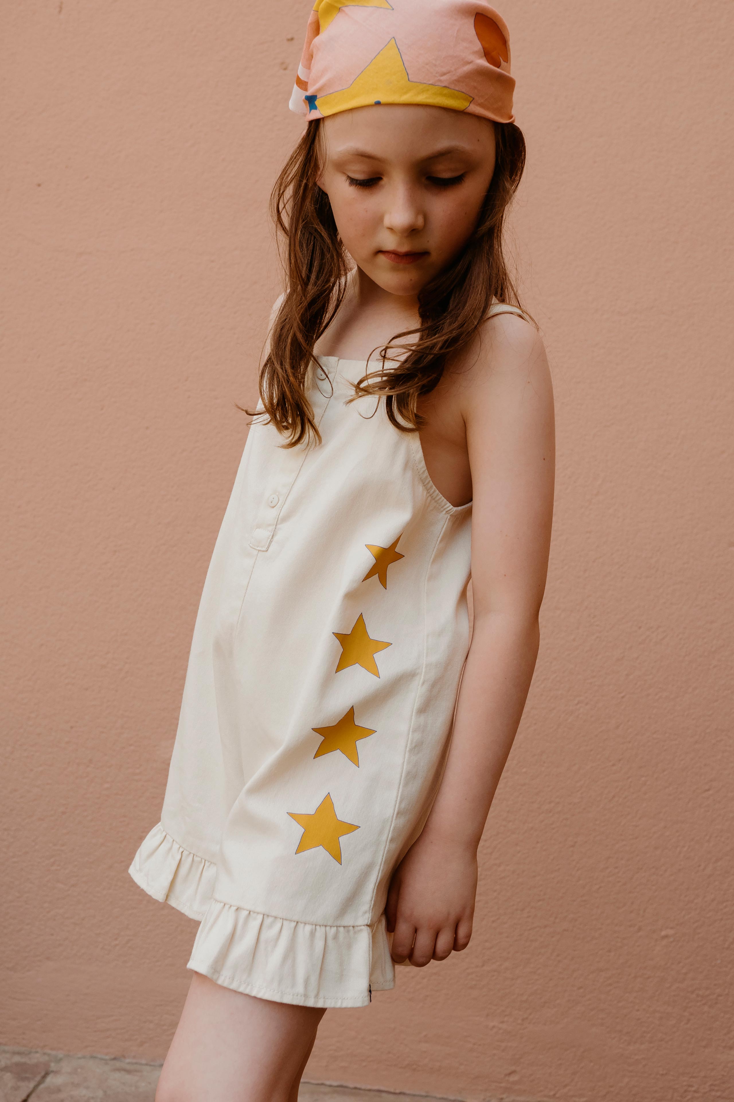 STARS FRILL DUNGAREE