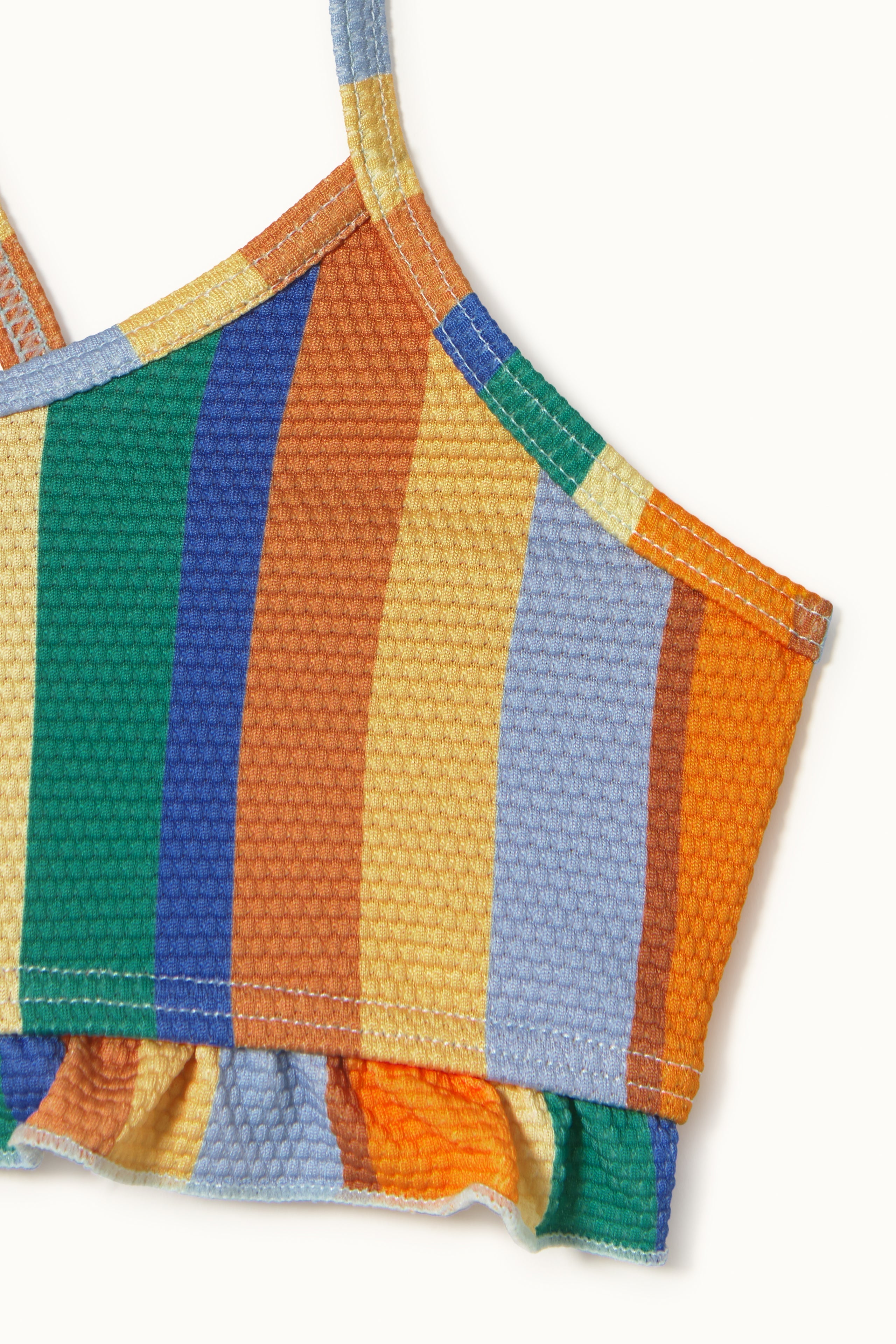 MULTICOLOR STRIPES SWIM SET