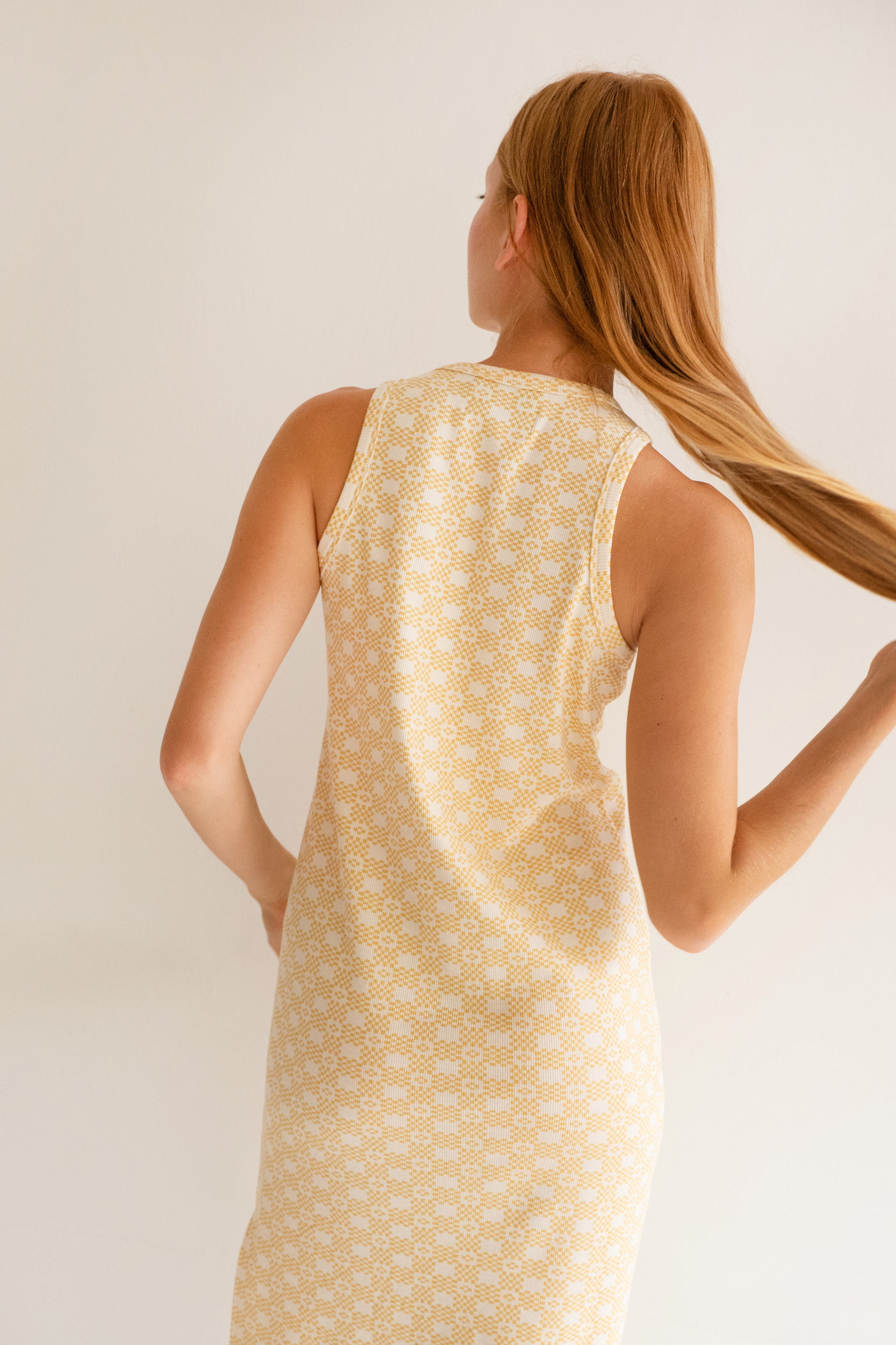“GEOMETRIC” TANK MIDI DRESS