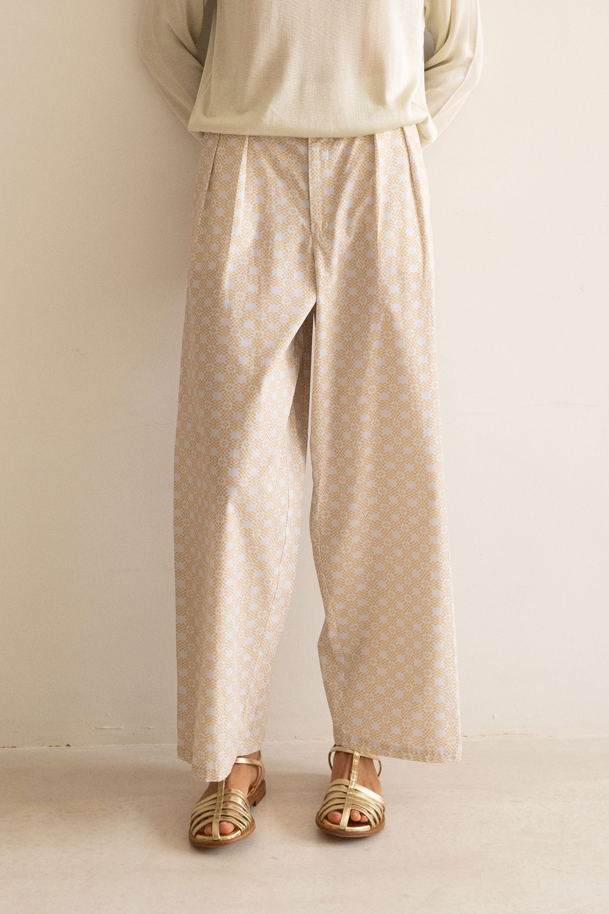 GEOMETRIC PANTALÓN PIERNA BARRIL