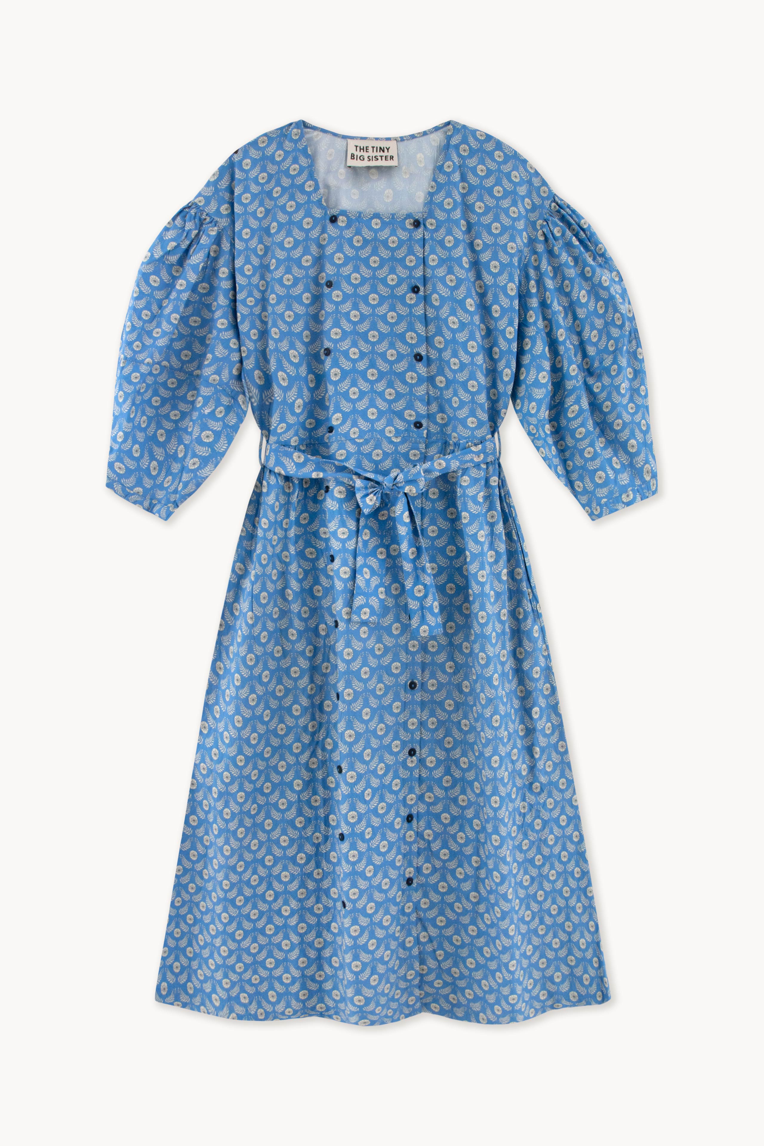 FLOWERS BUTTONED DRESS