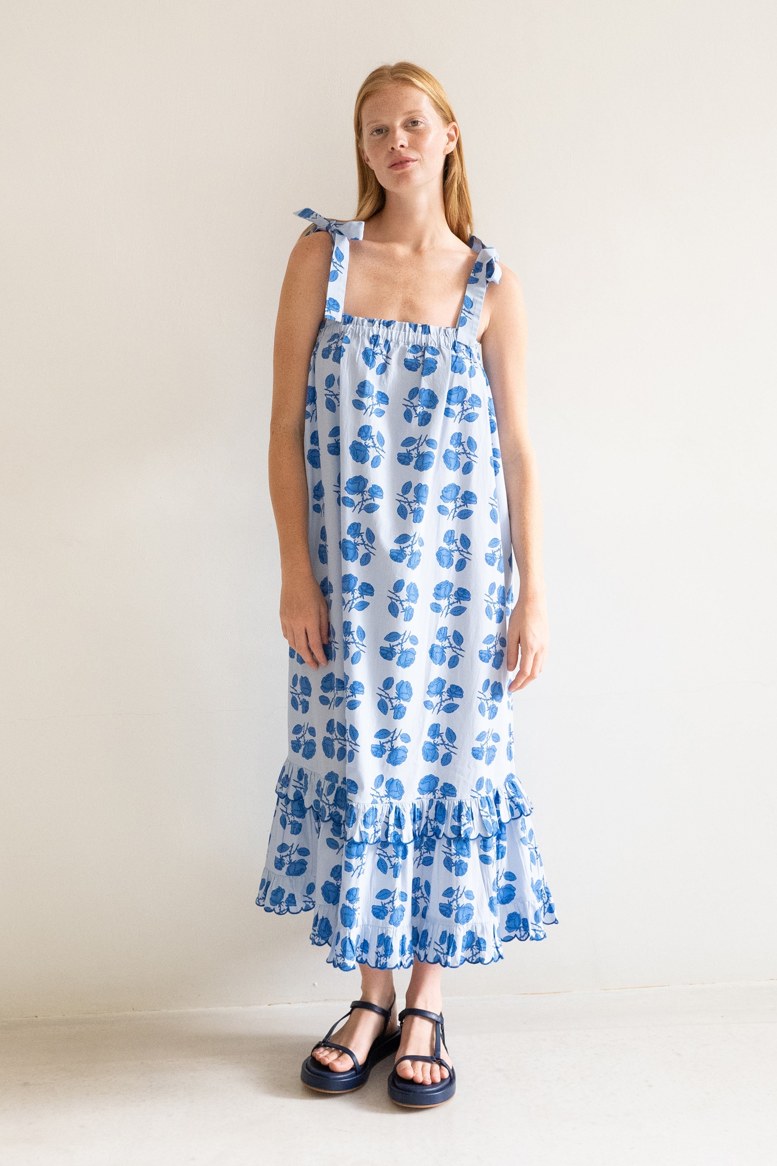 ROSES STRAPS DRESS