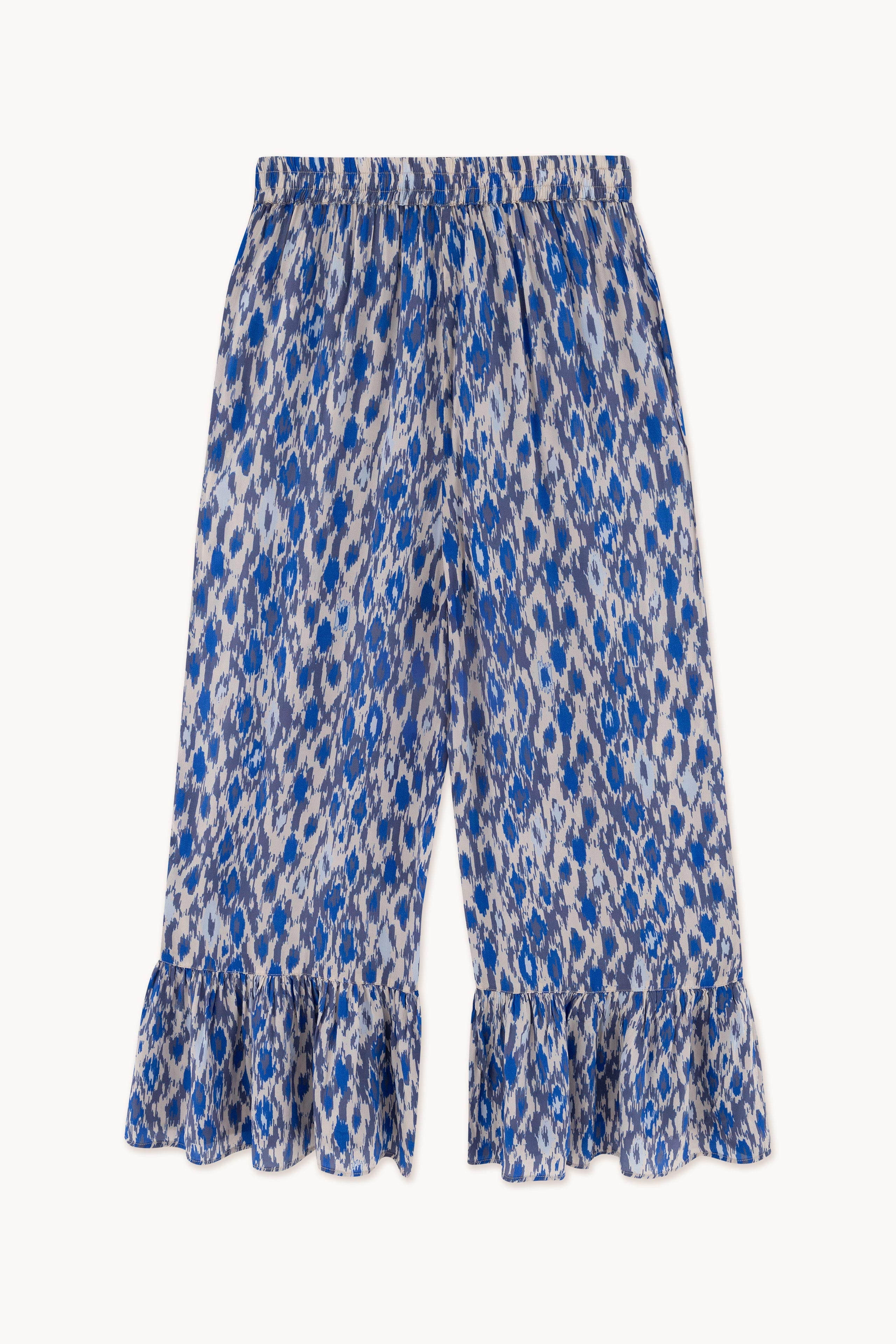 IKAT FRILL TROUSERS