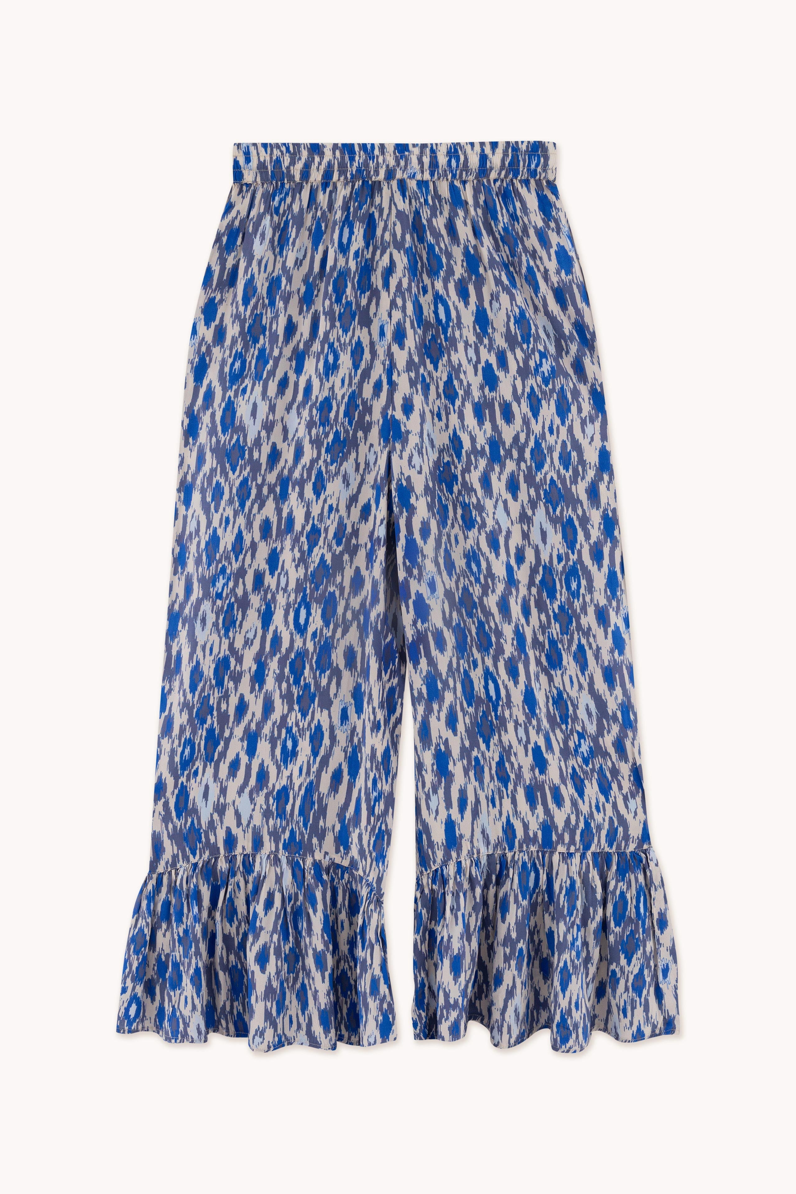 IKAT FRILL TROUSERS