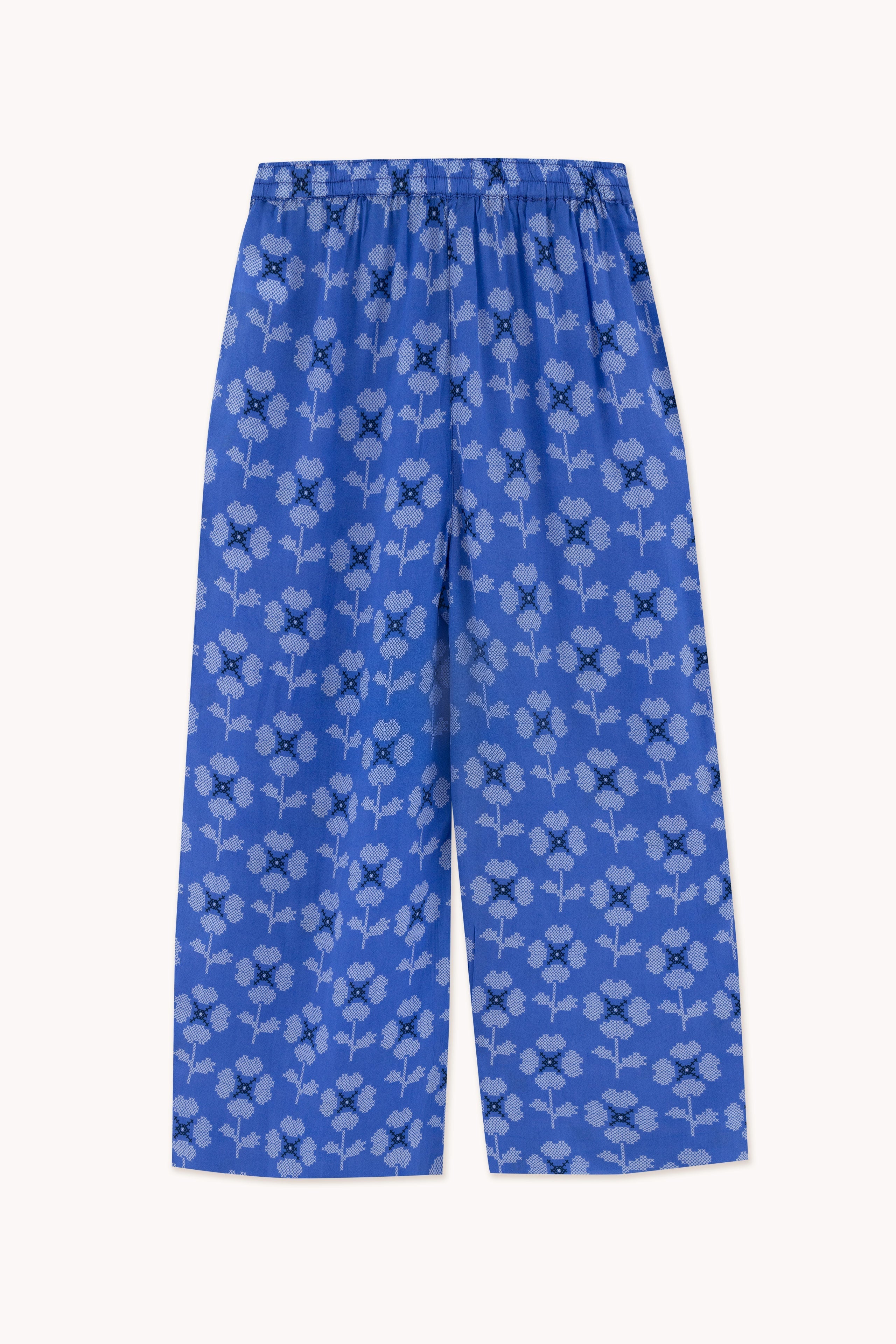 CROSS STITCH FLOWERS TROUSERS