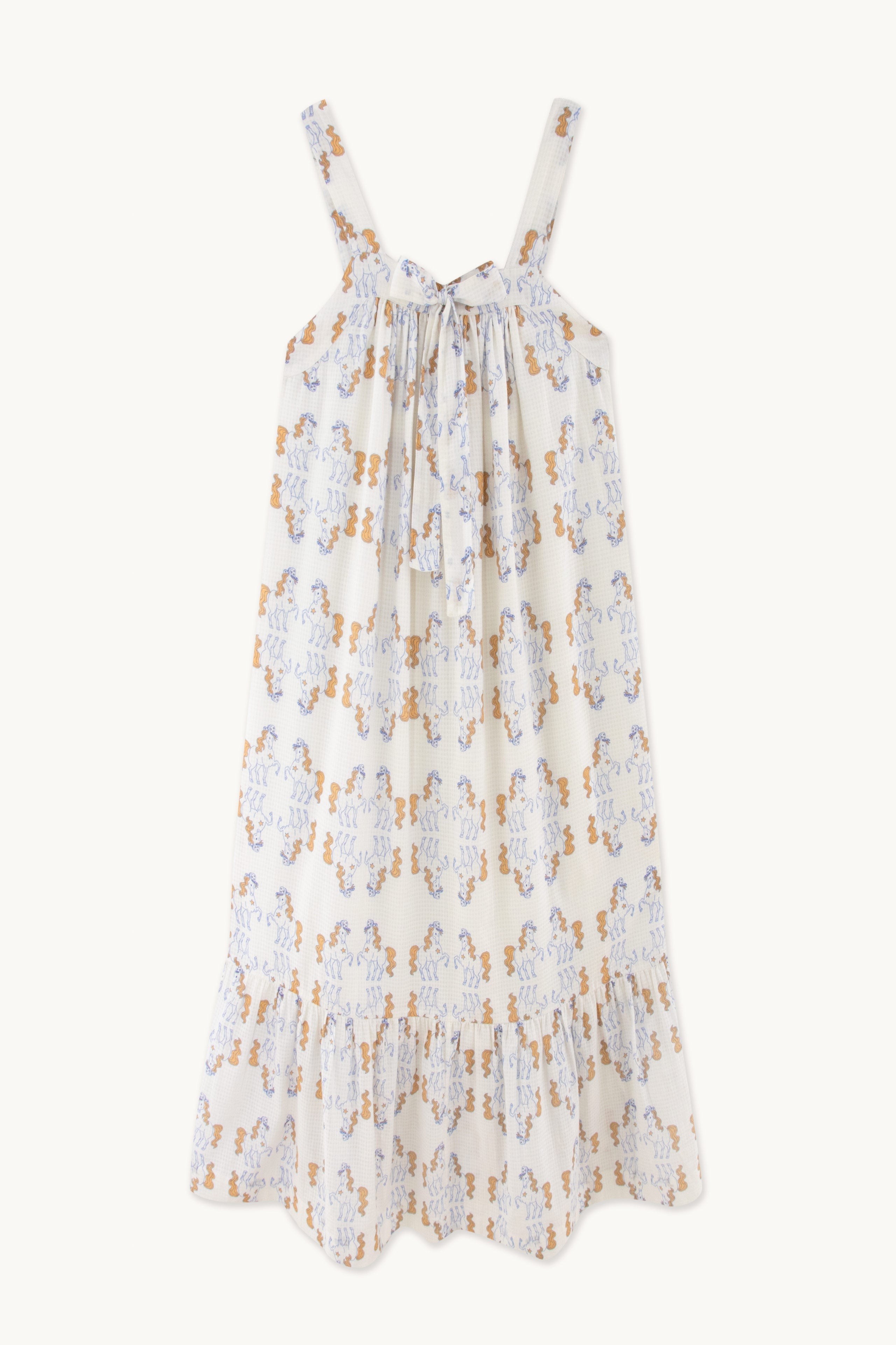 MIRROR HORSES KLEID MIT VORDERSEITE