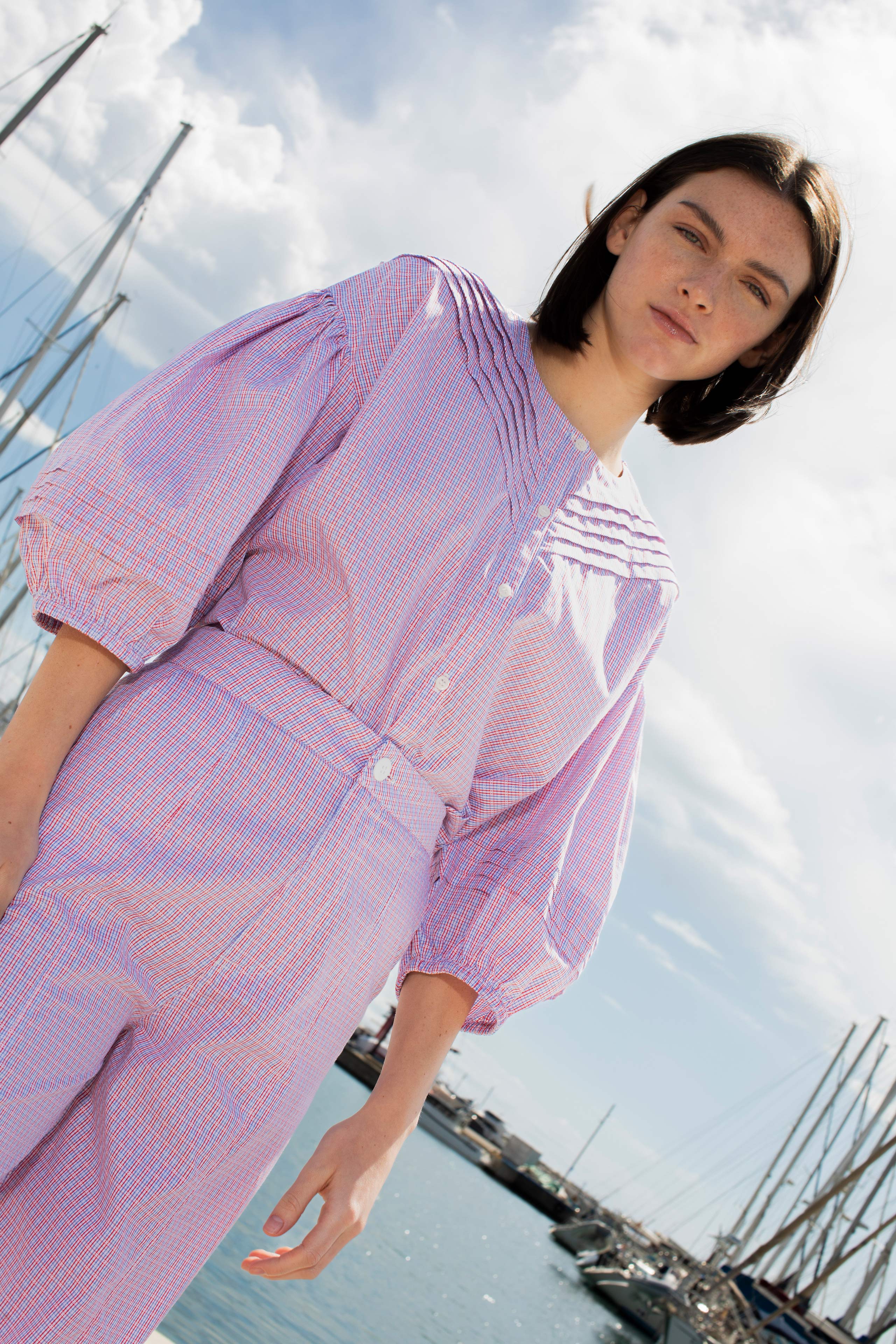 PINTUCK BLOUSE