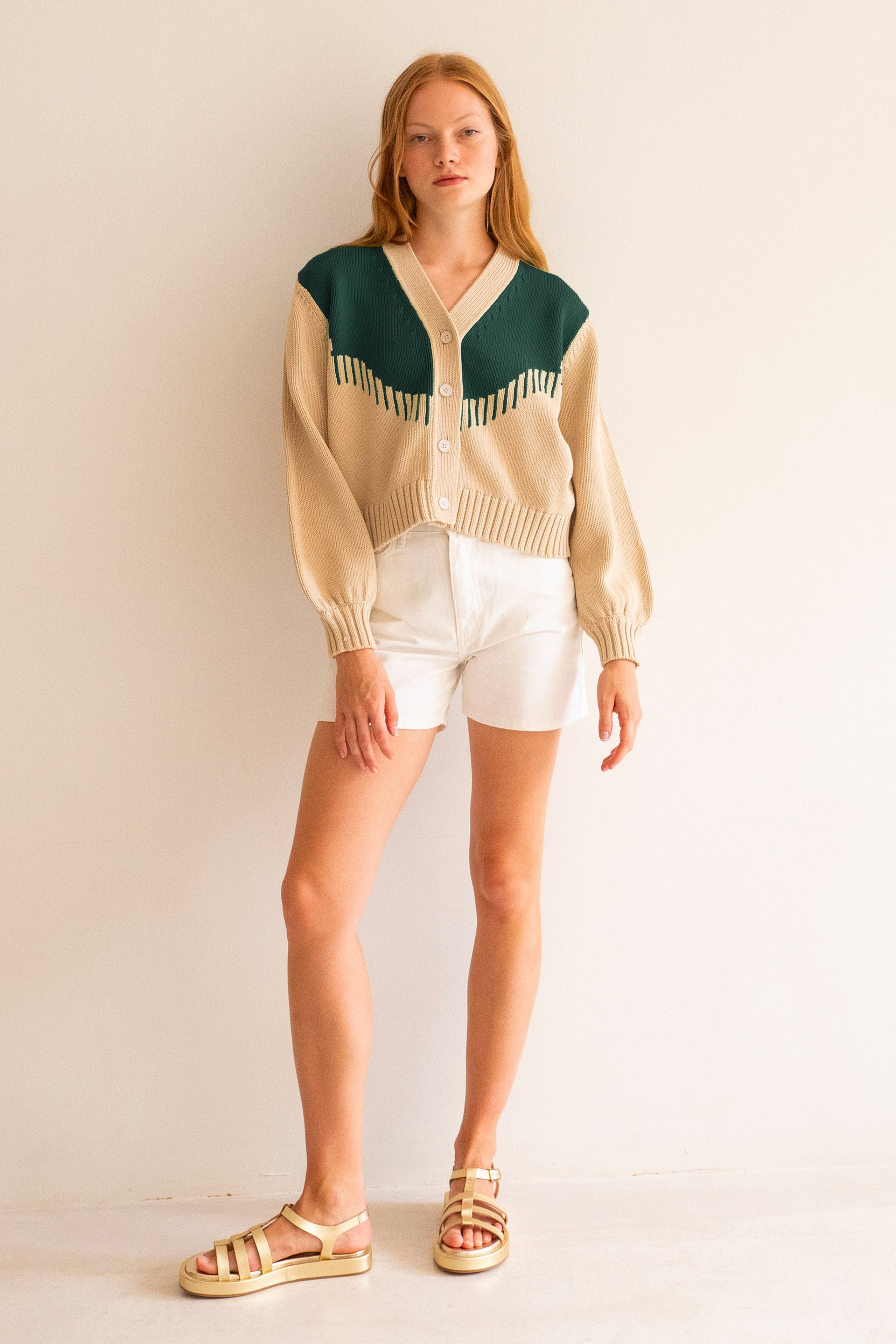 NORA FRILL CARDIGAN