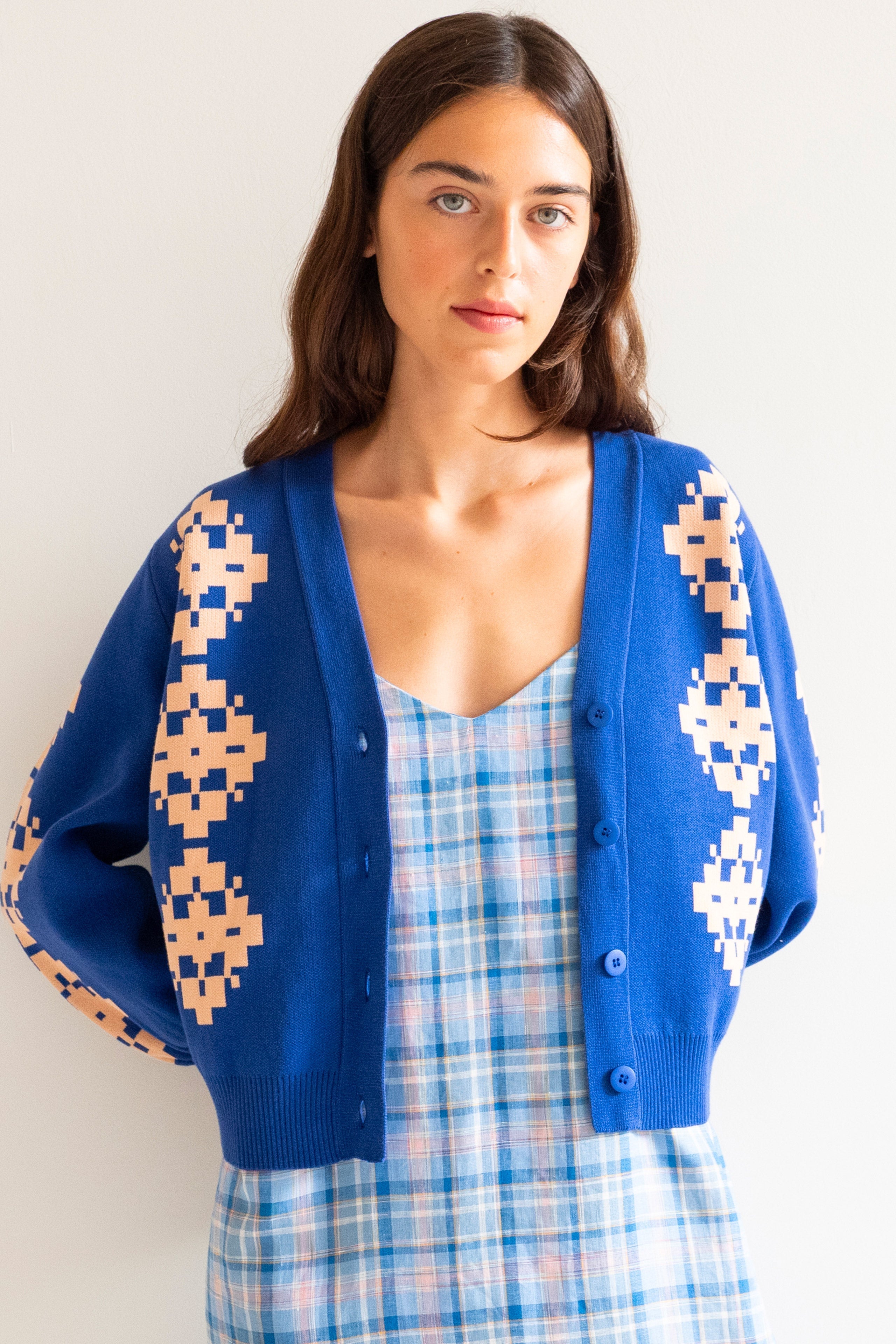 NORA JACQUARD CARDIGAN