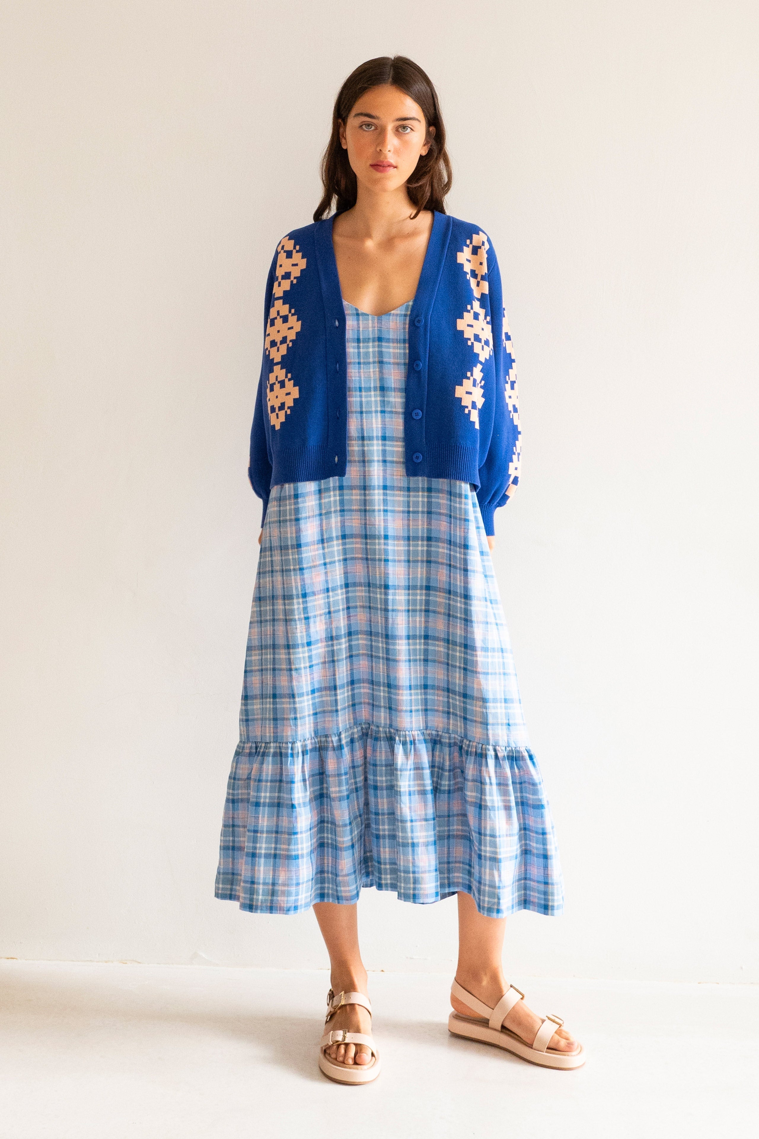 NORA JACQUARD CARDIGAN