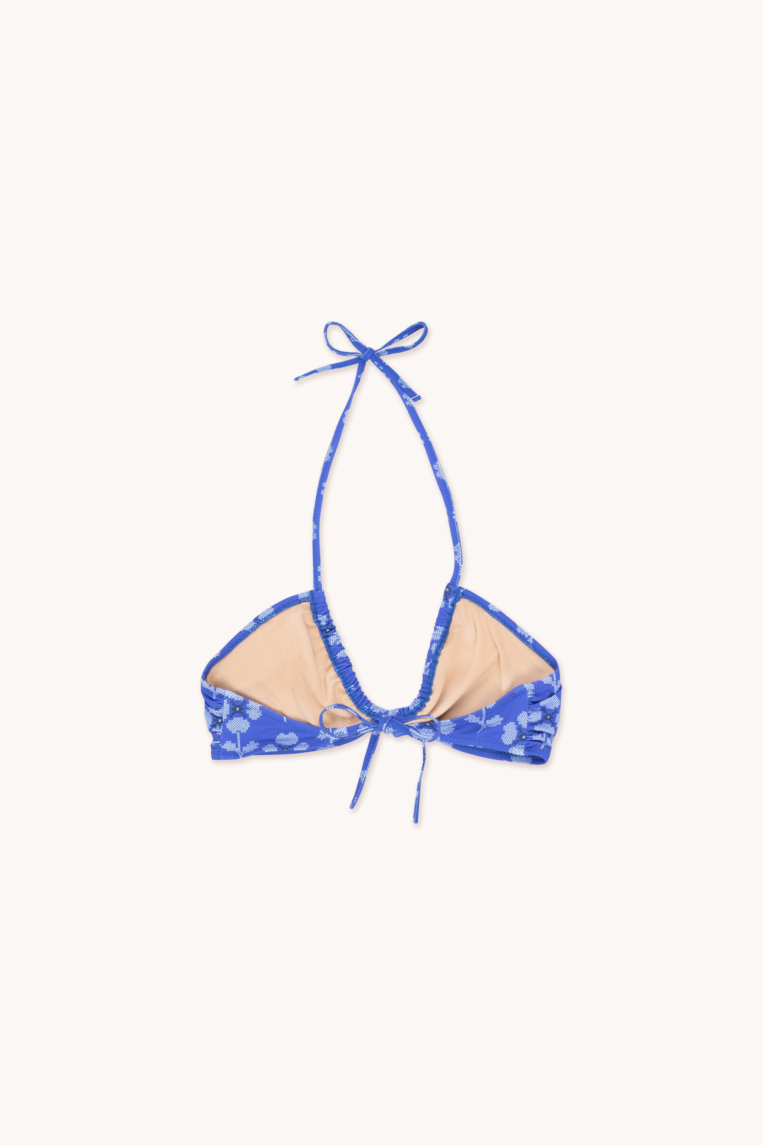 CROSS STITCH FLOWERS BIKINI TOP