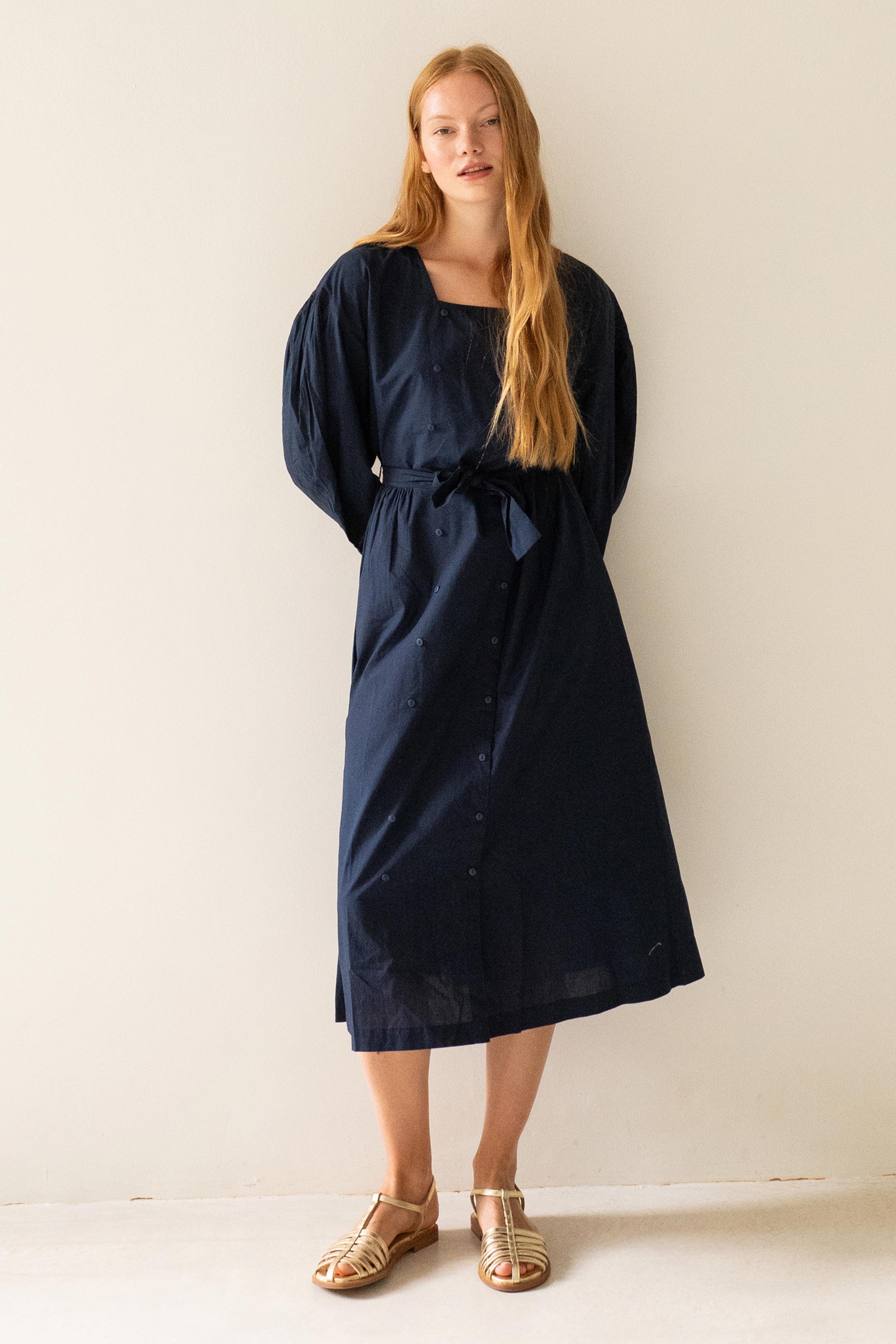 BUTTONED DRESS