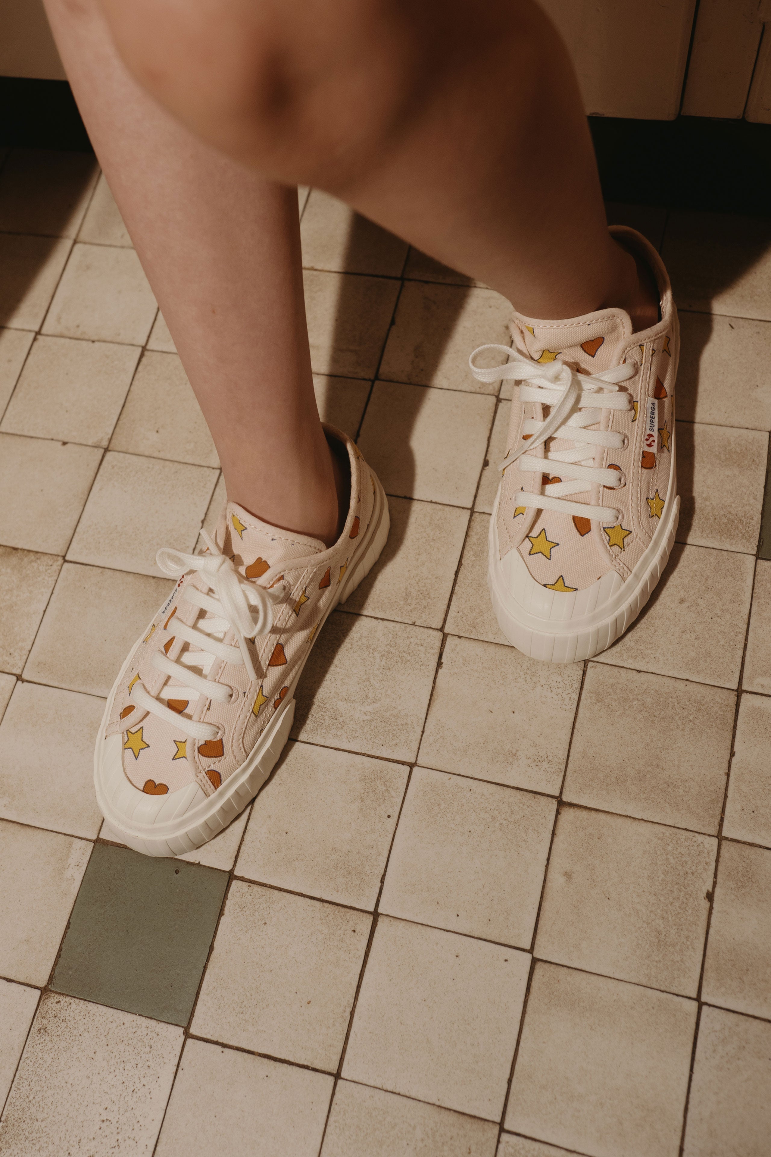 TINY X SUPERGA HEARTS & STARS KIDS SNEAKERS