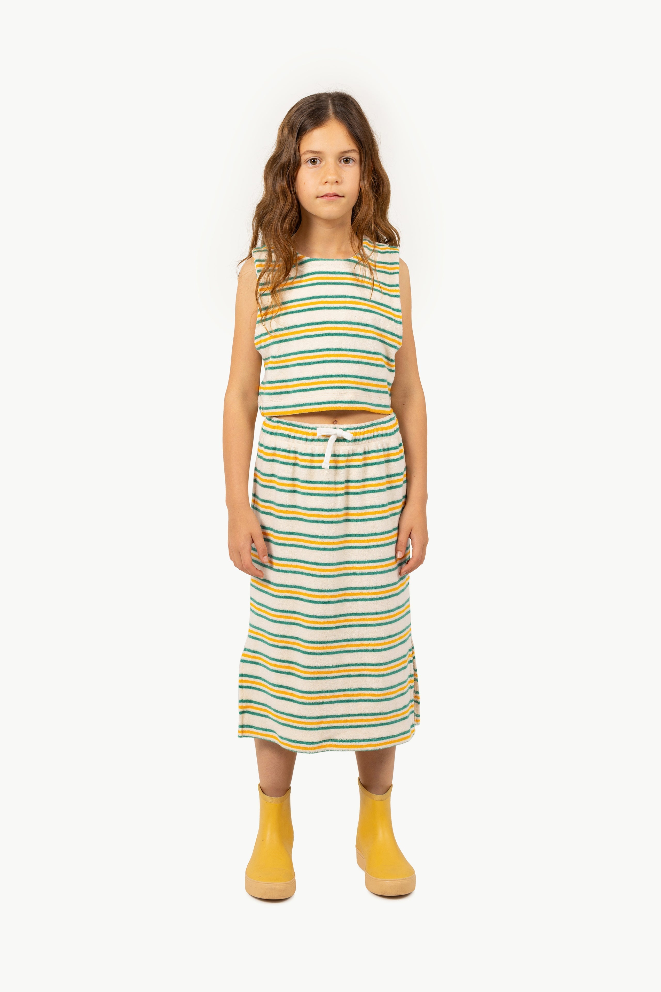 STRIPES MULTICOLOR SLEEVELESS TEE