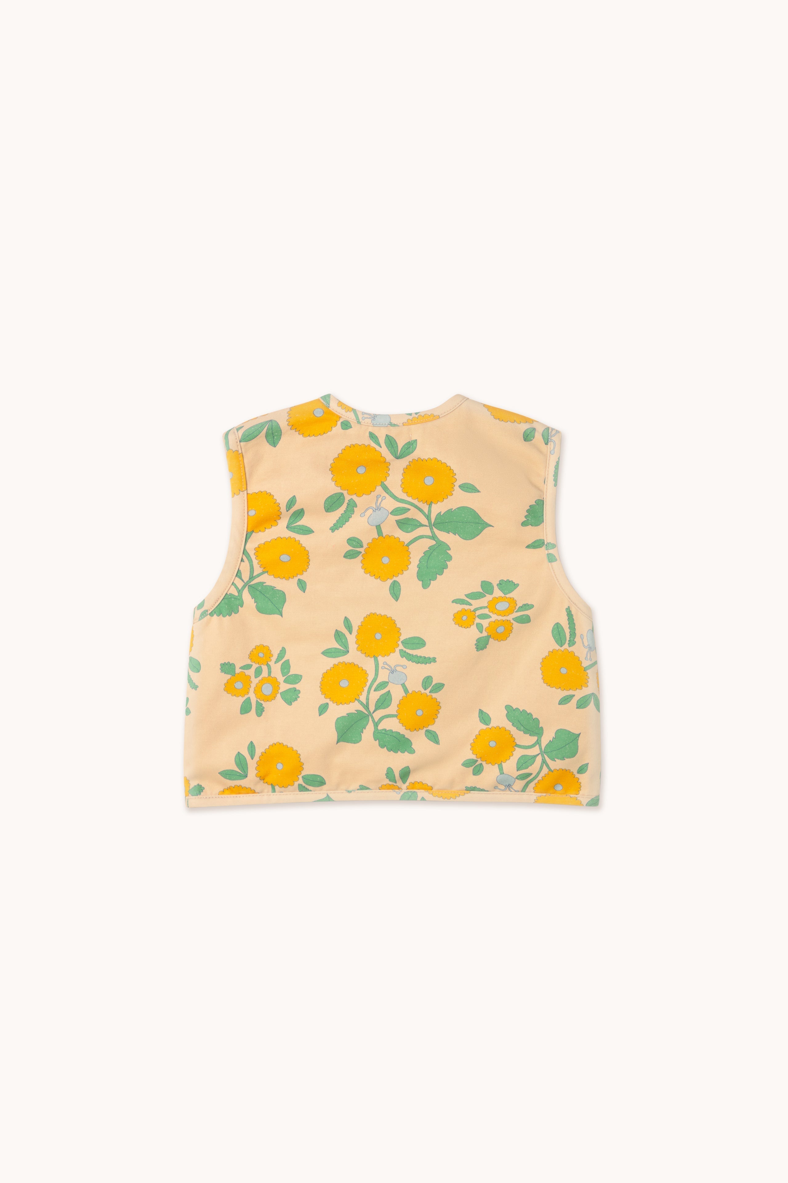 PADDED FLOWERS VEST
