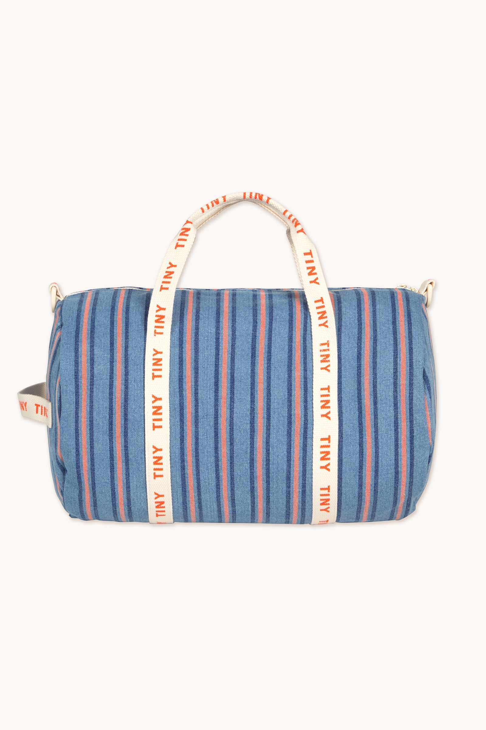 STRIPES DENIM DUFFLE BAG