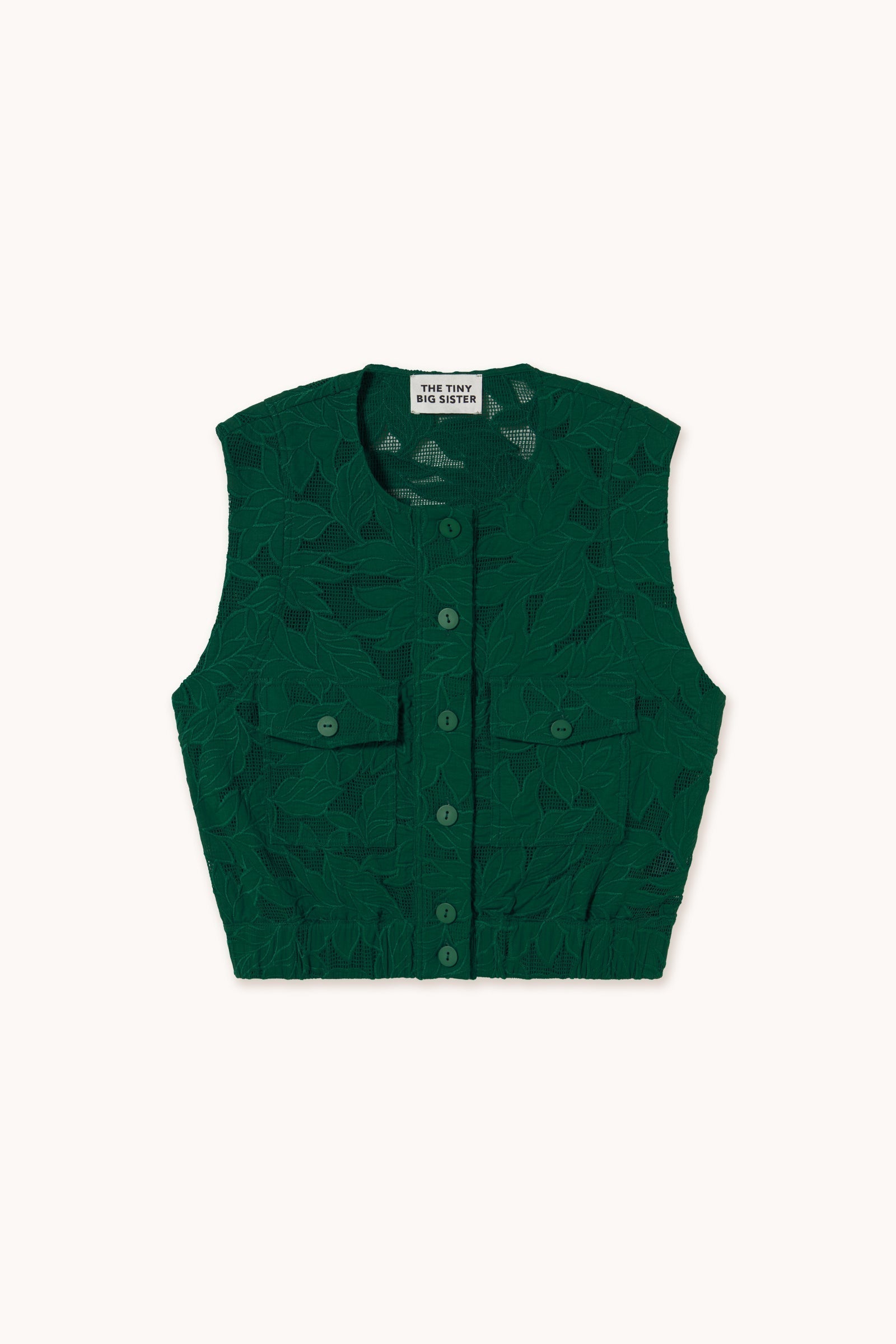 GUIPURE POCKETS TOP