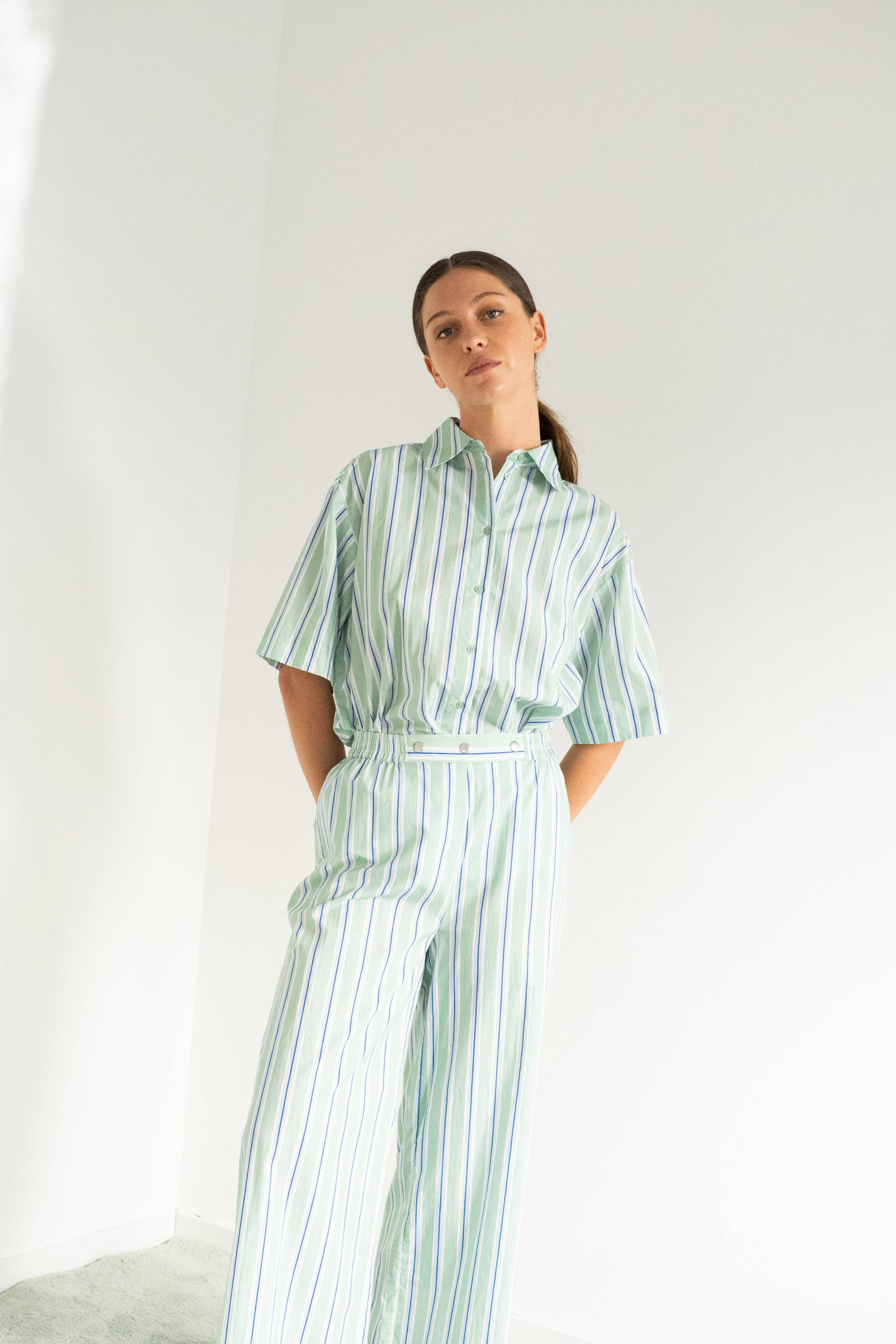 STRIPES SHORT スリーブシャツ