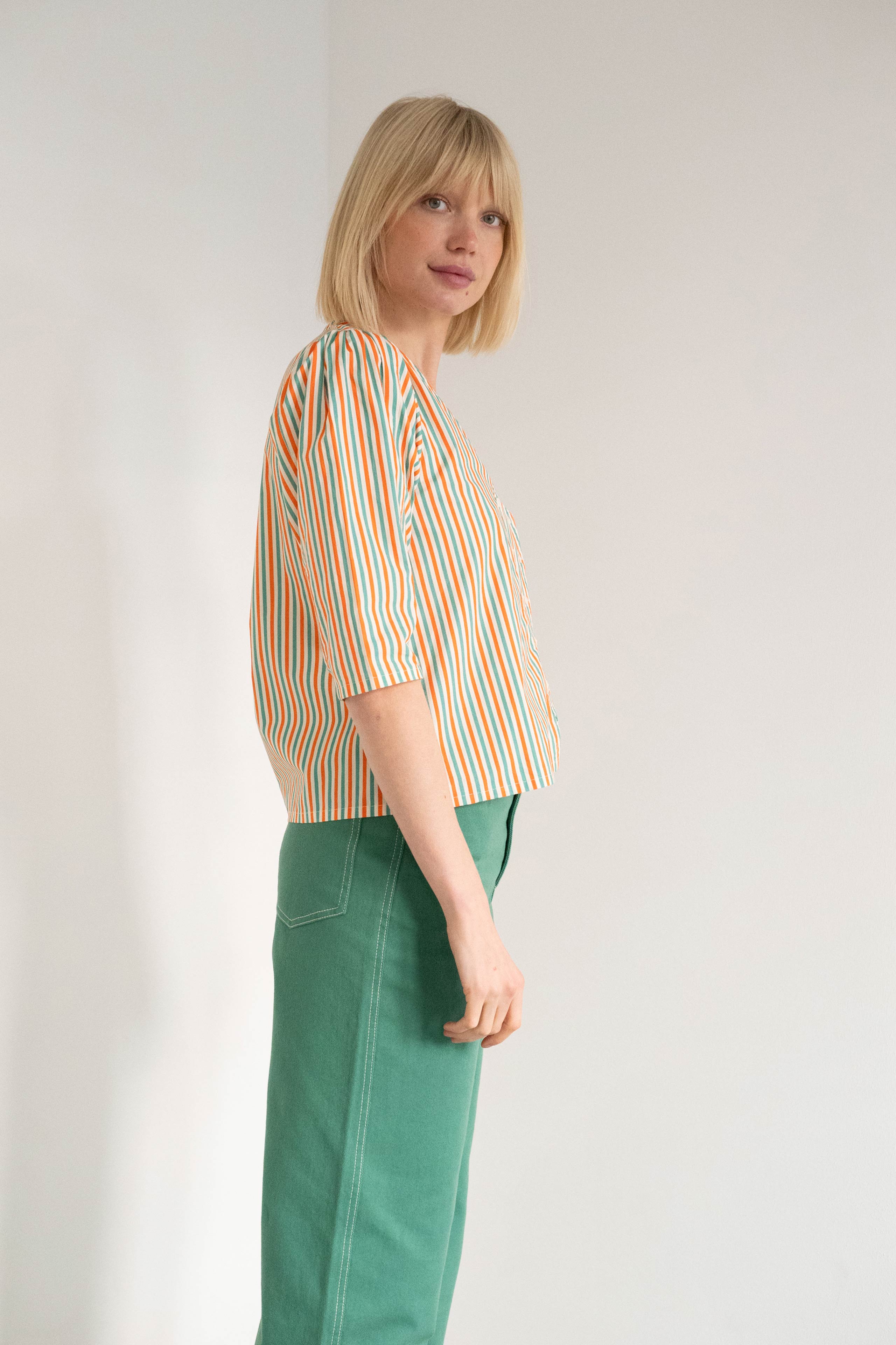 BLUSA CUELLO P RAYAS