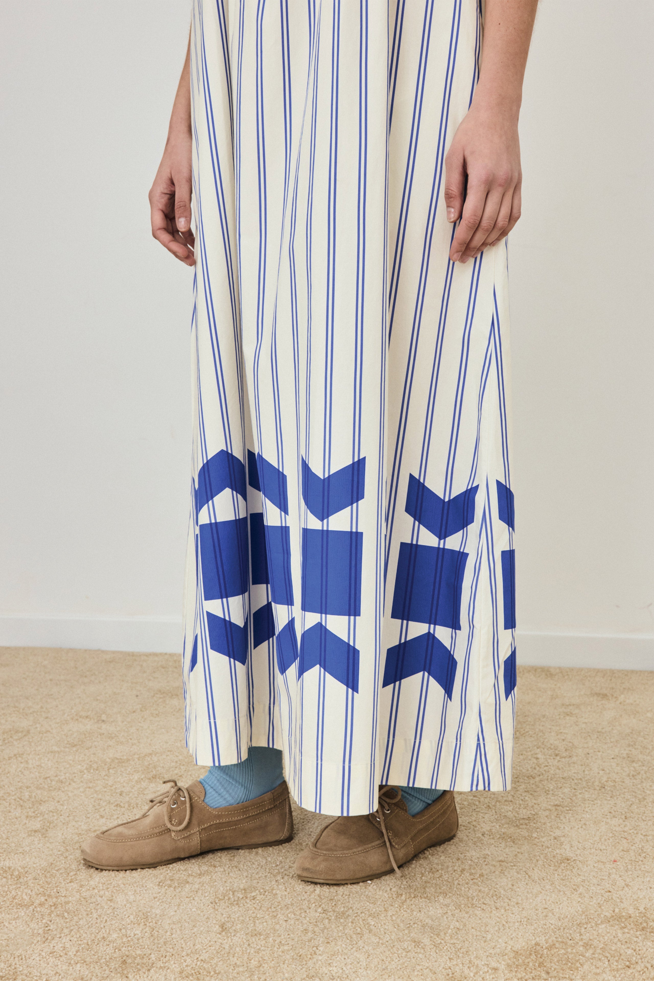 STRIPED MAXI DRESS