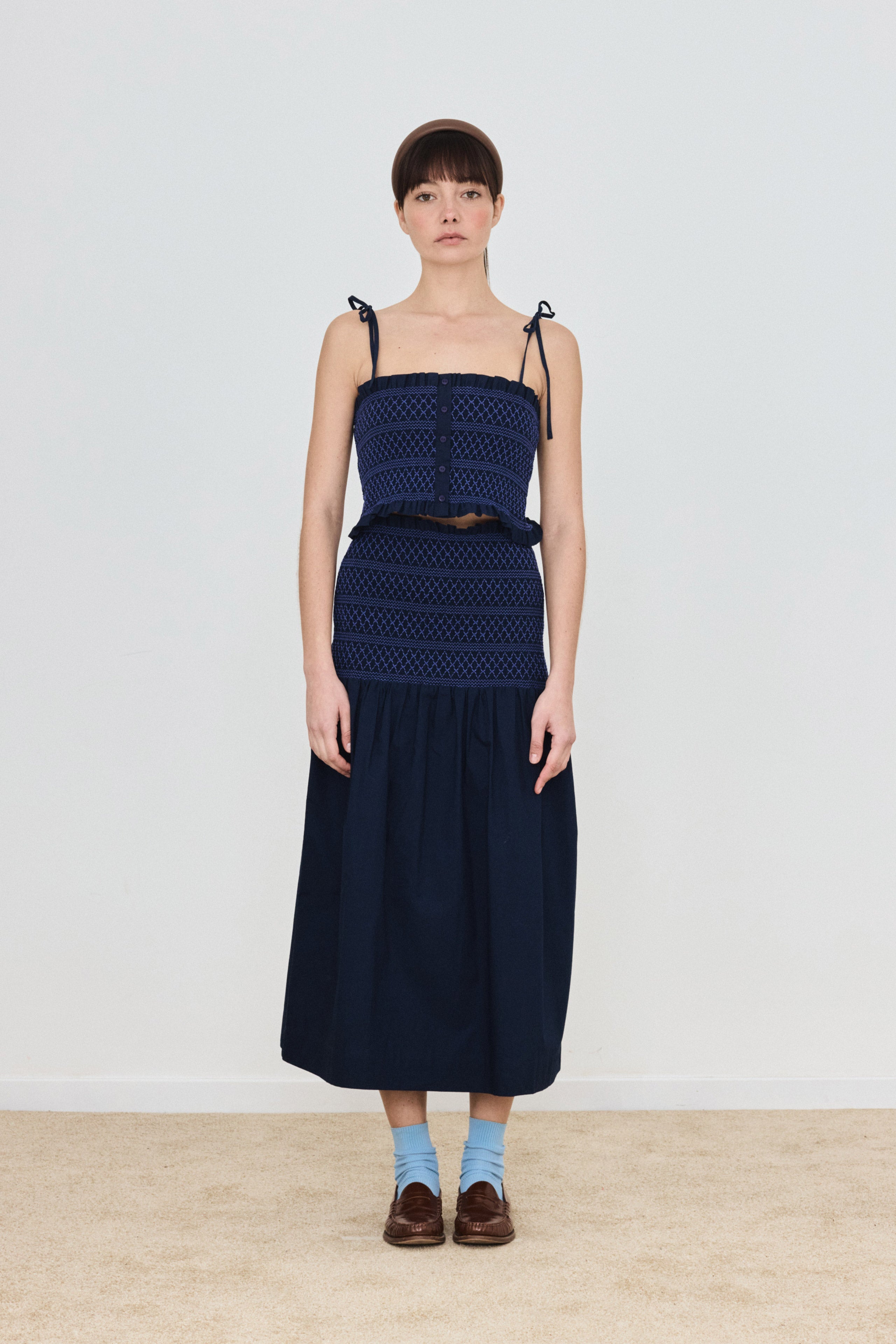 CROP TOP SMOCK