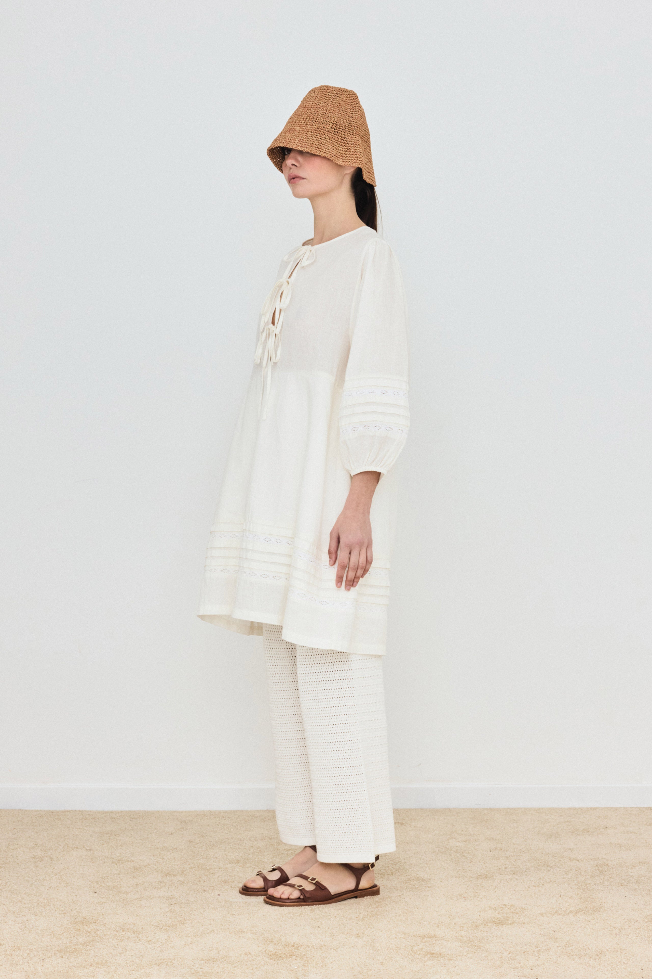 PUFF SLEEVES DRESS