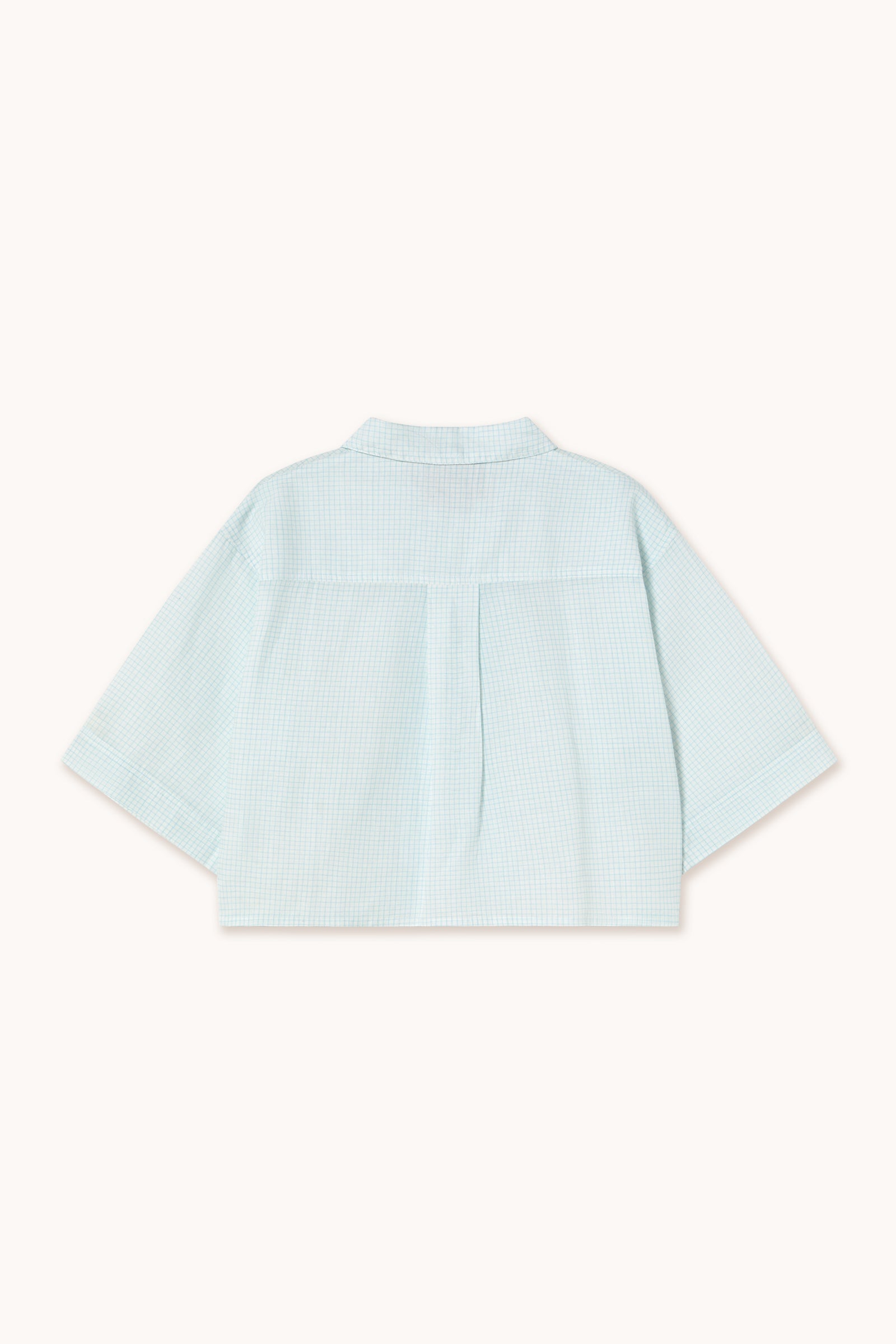 CUADRÍCULA BOTONES SHORT BLUSA MANGAS